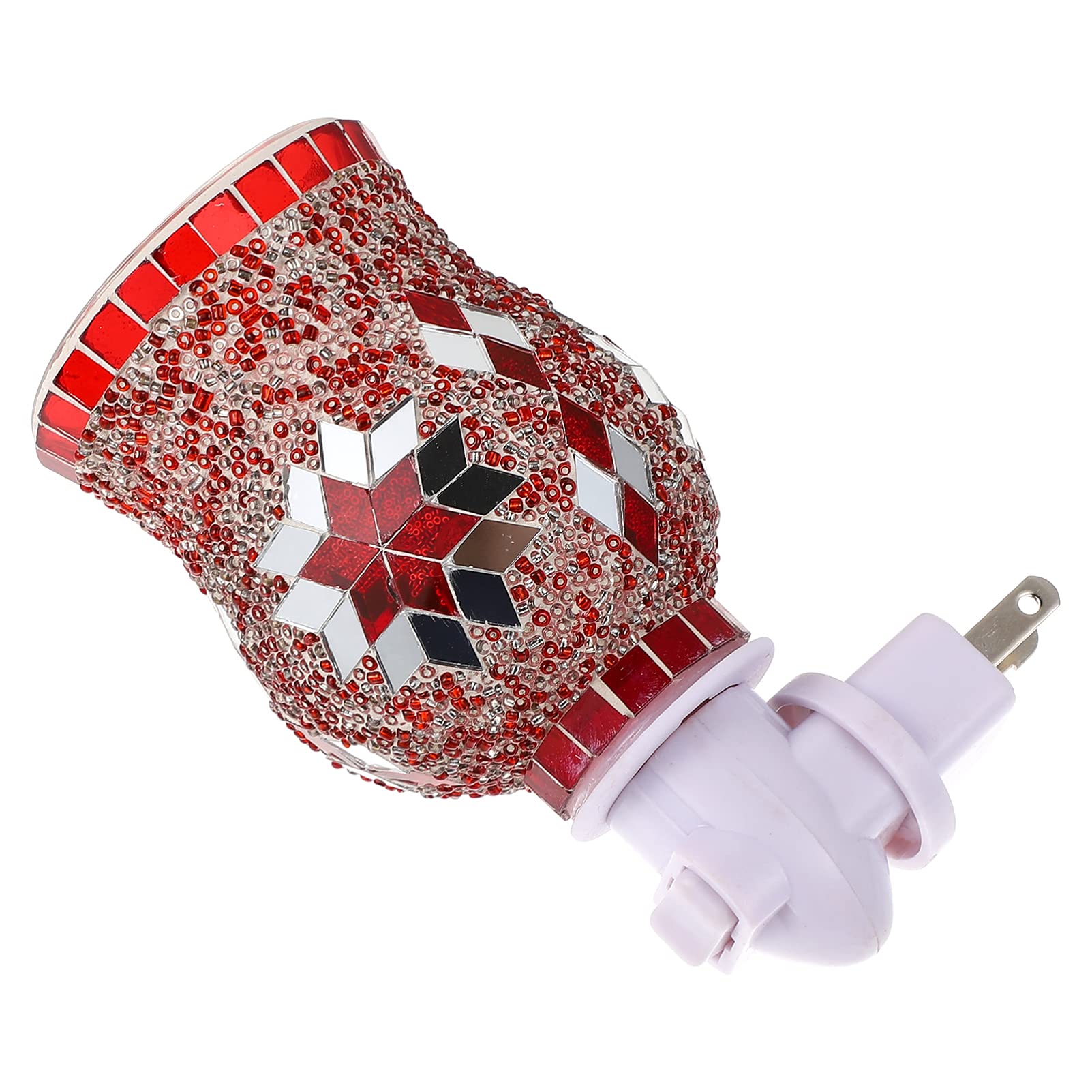 Uonlytech Electric Wax Melt Warmer - Mosaic Snowflake Night Light & Essential Oil Diffuser with US Plug - Perfect for Aromatherapy, Home Decor, and Relaxation