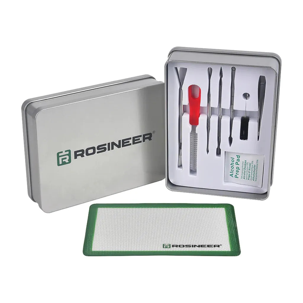 Premium Rosineer Dabbing & Cleaning Tool Kit - Essential Accessories for Wax Concentrates, Dab Rigs & E-Nails - Perfect for Home Use, Professional Dabbers & Cannabis Enthusiasts