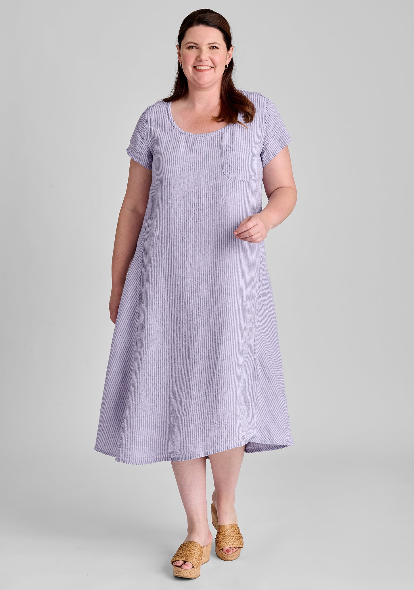 Stylish Linen Shift Dress for Women - Comfortable Stretch Top & Flowy Fit - Perfect for Summer, Beach, Office & Casual Outings