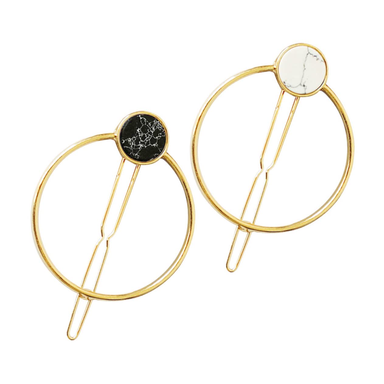 FOMIYES 2-Pack Metal Hair Clips for Women & Girls - Elegant Hair Barrettes & Hairpins for School, Work & Special Occasions