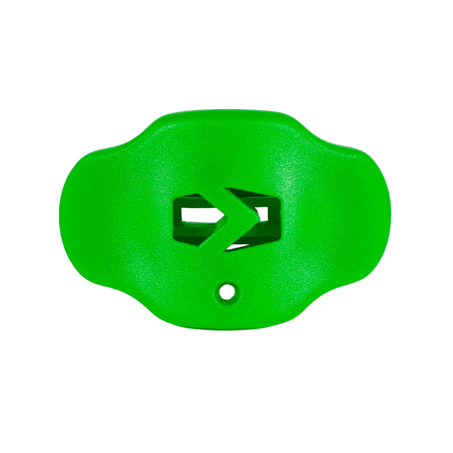 Hue Hot Green Football Mouthguard for Youth & Adults - High-Grade Silicone Lip & Teeth Protector - Perfect for Football, Rugby, Hockey & Contact Sports