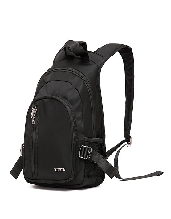 Tosca TCA953 Anti-Theft Slim Backpack for Men & Women - Lightweight Travel Laptop Bag with USB Charging Port - Perfect for Commuting, College, Business Trips & Outdoor Adventures (Black)