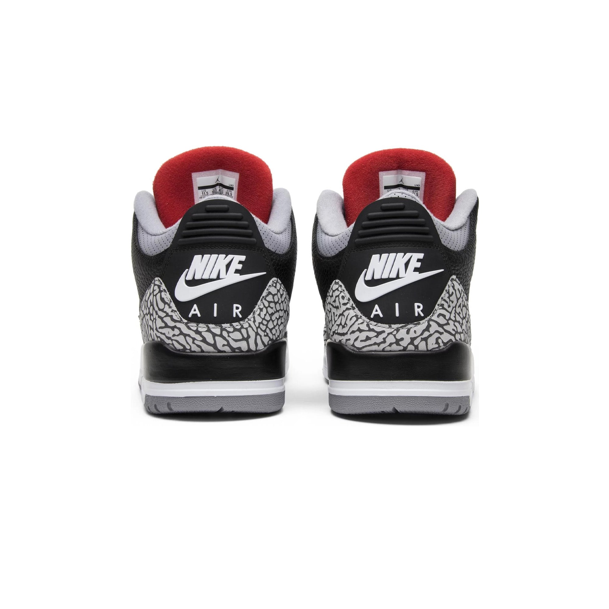 Air Jordan 3 Retro 'Cement' 2018 Black - Men's Basketball Sneakers for Casual Wear & Street Style (New)