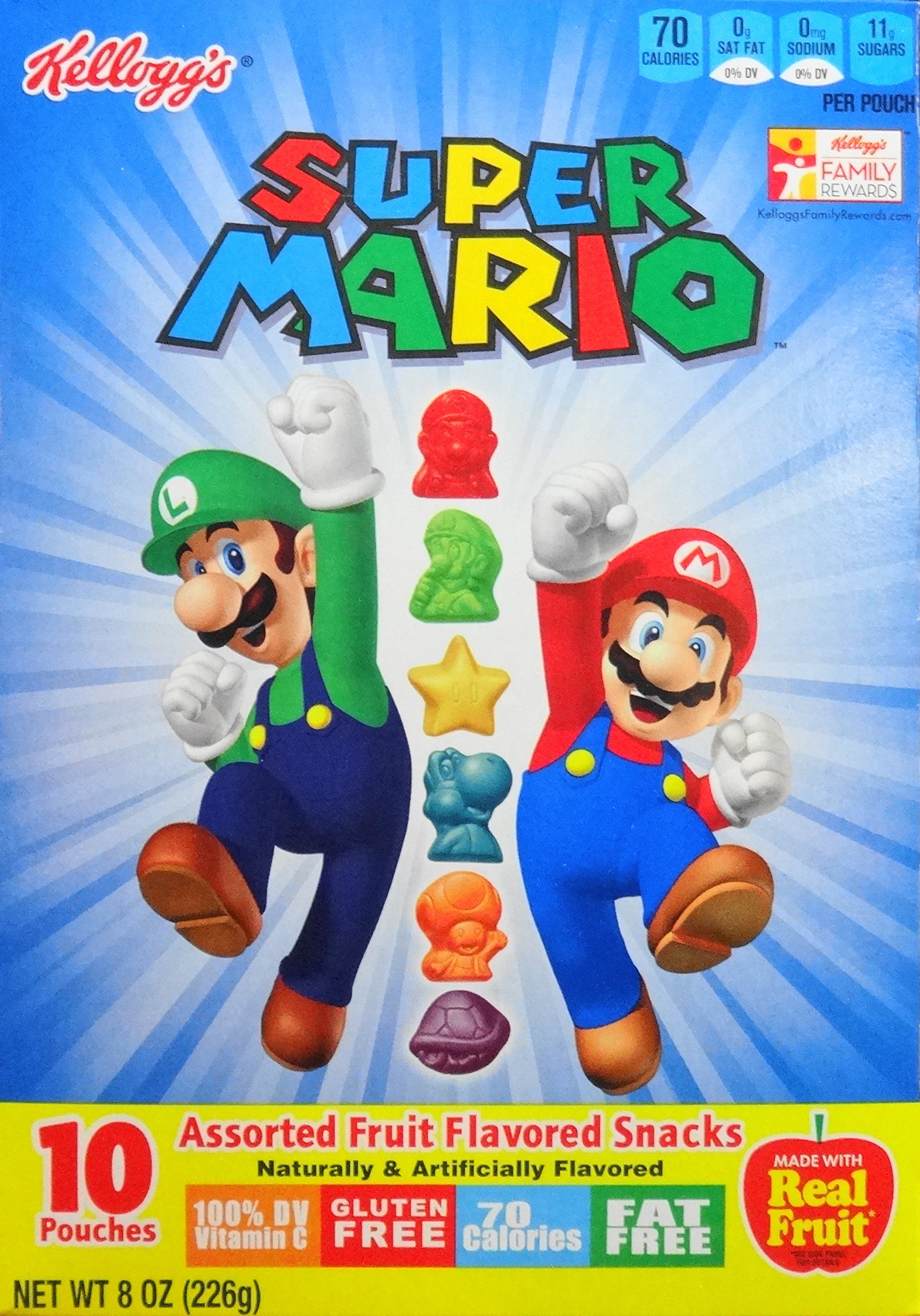 Super Mario Assorted Fruit Flavored Snacks - Delicious Nintendo-Inspired Gummy Candy for Kids & Adults - Perfect for Lunchboxes, Birthday Parties & Gaming Snacks