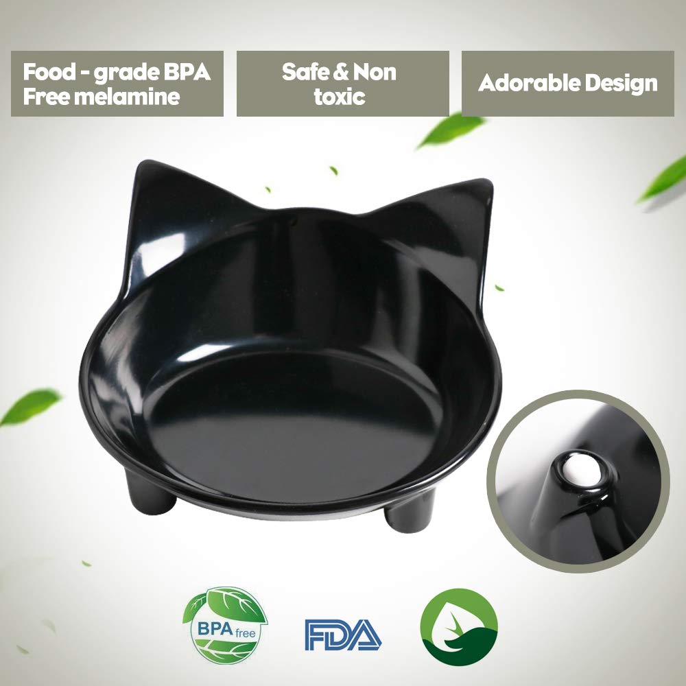 Skrtuan Non-Slip Pet Bowl - Wide Shallow Dog & Cat Food Dish for Whisker Fatigue Relief, Safe Food-Grade for Puppies, Kittens & Rabbits - Perfect for Mealtime Comfort at Home or Travel
