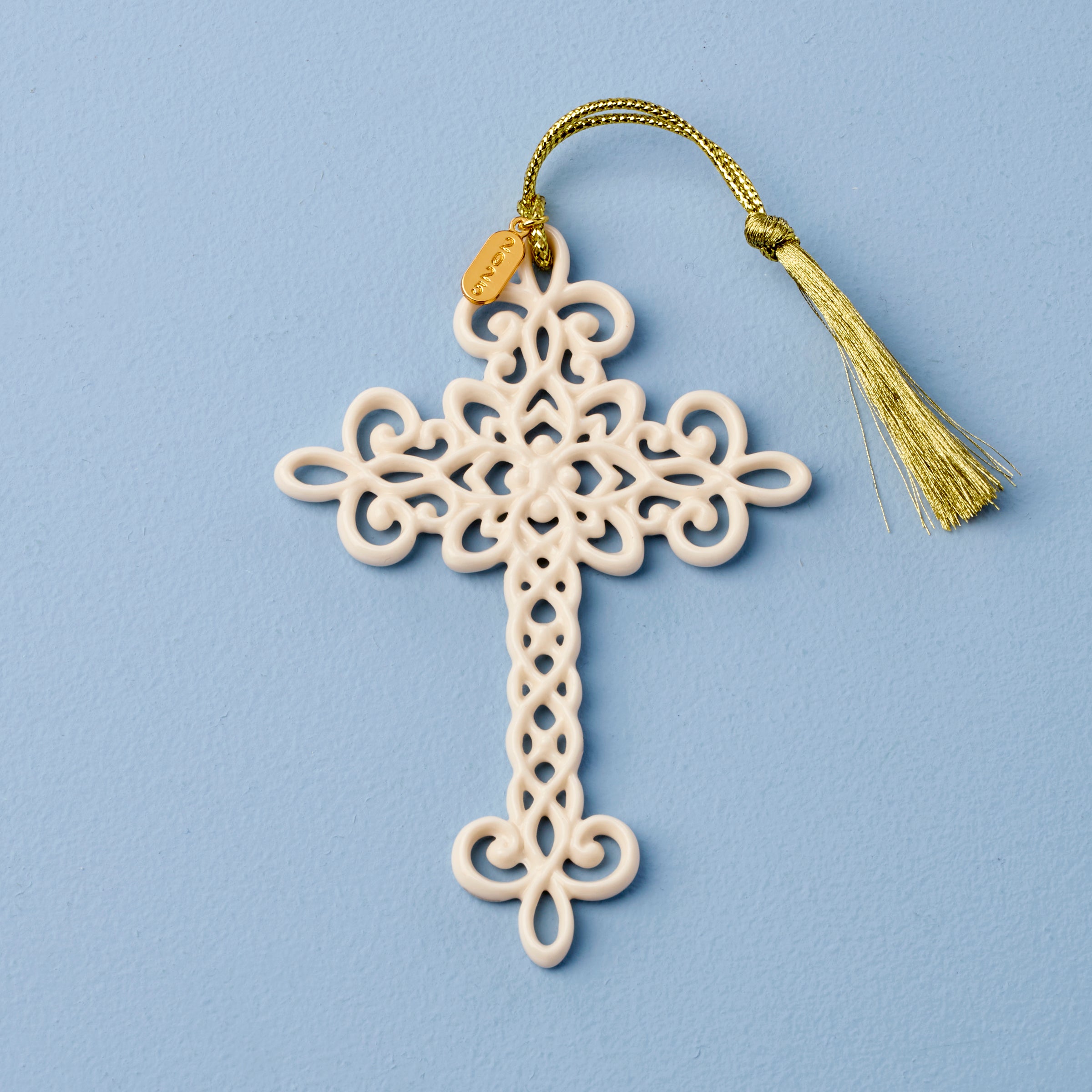 2025 Snow Fantasies Christmas Cross Ornament - Elegant Holiday Decor for Tree, Home & Gifts - Perfect for Xmas, Winter & Religious Celebrations