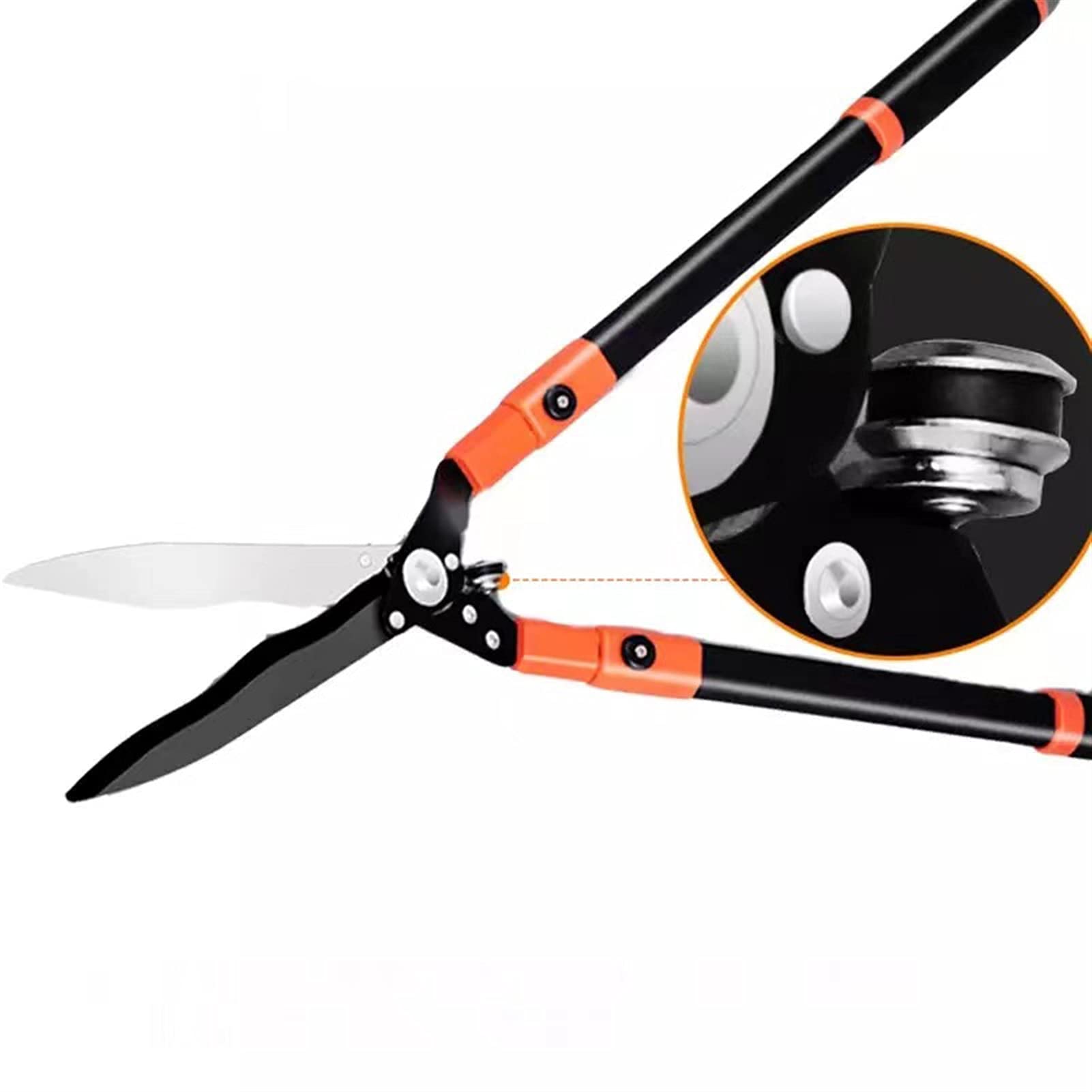 Long Handle Hedge Trimmer, Garden Pruning Shears, High Branch Cutter - Non-Telescopic Lawn Care Tool for Shaping Hedges, Bushes & Trees - Perfect for Home Gardening, Landscaping & Yard Maintenance