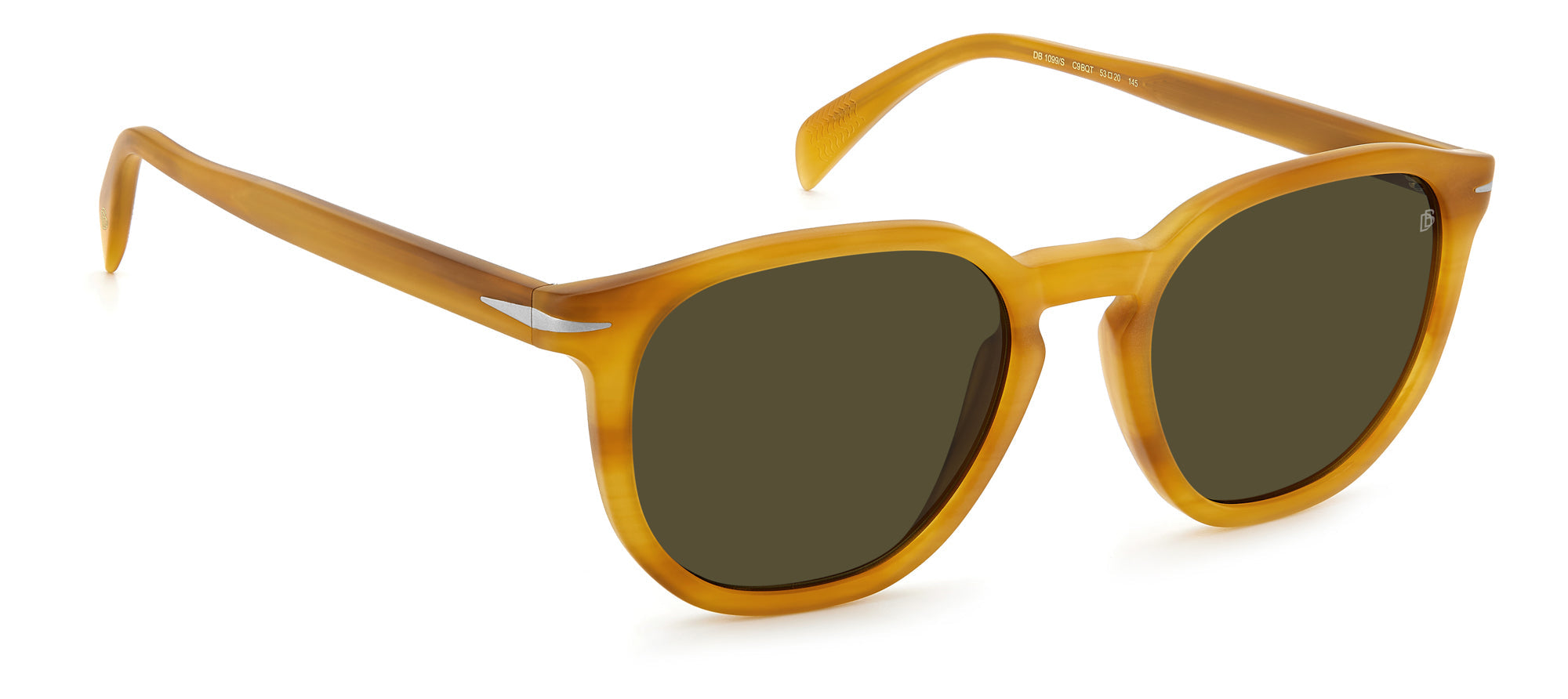 David Beckham DB1099/S Men's Sunglasses - Polarized UV Protection Aviator Style for Driving, Outdoor & Fashion