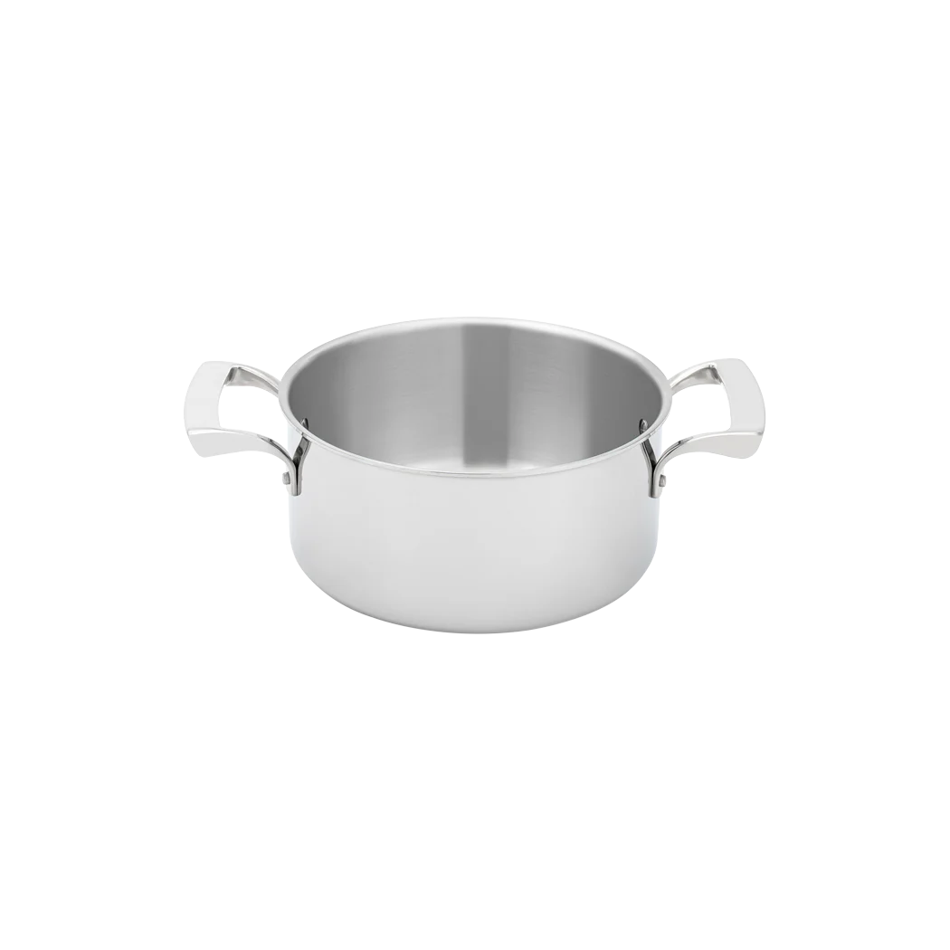 Browne Thermalloy Tri-Ply Stainless Steel Saucepan 3 Quart - Professional-Grade Cookware for Sauces, Soups & Stews - Perfect for Home Chefs & Gourmet Cooking