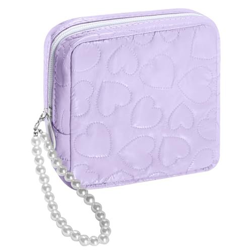 03. Purple with Faux Pearl Chain