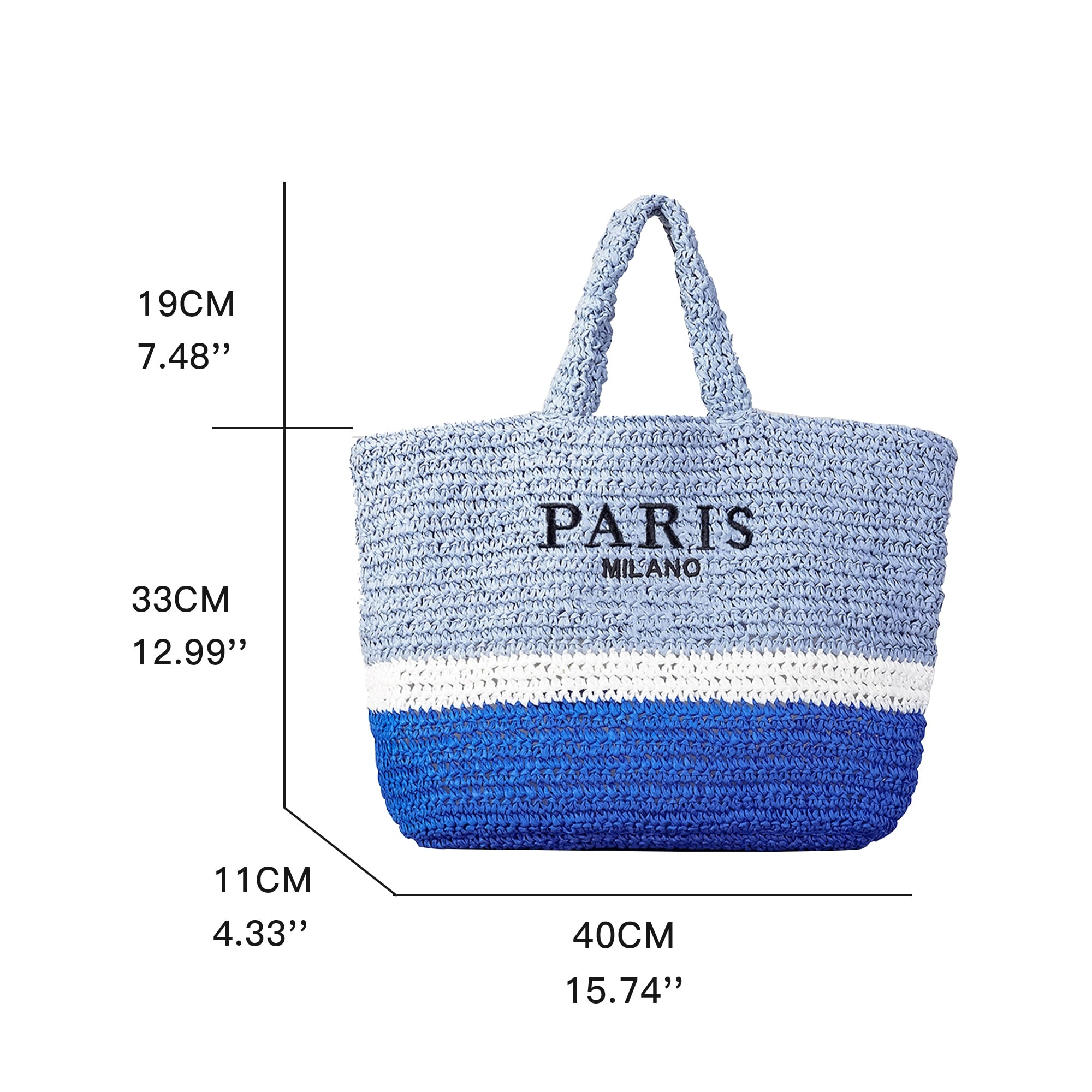 Stylish Women's Striped Straw Handbags - Trendy Summer Beach Tote for Vacation, Shopping & Outdoor Activities