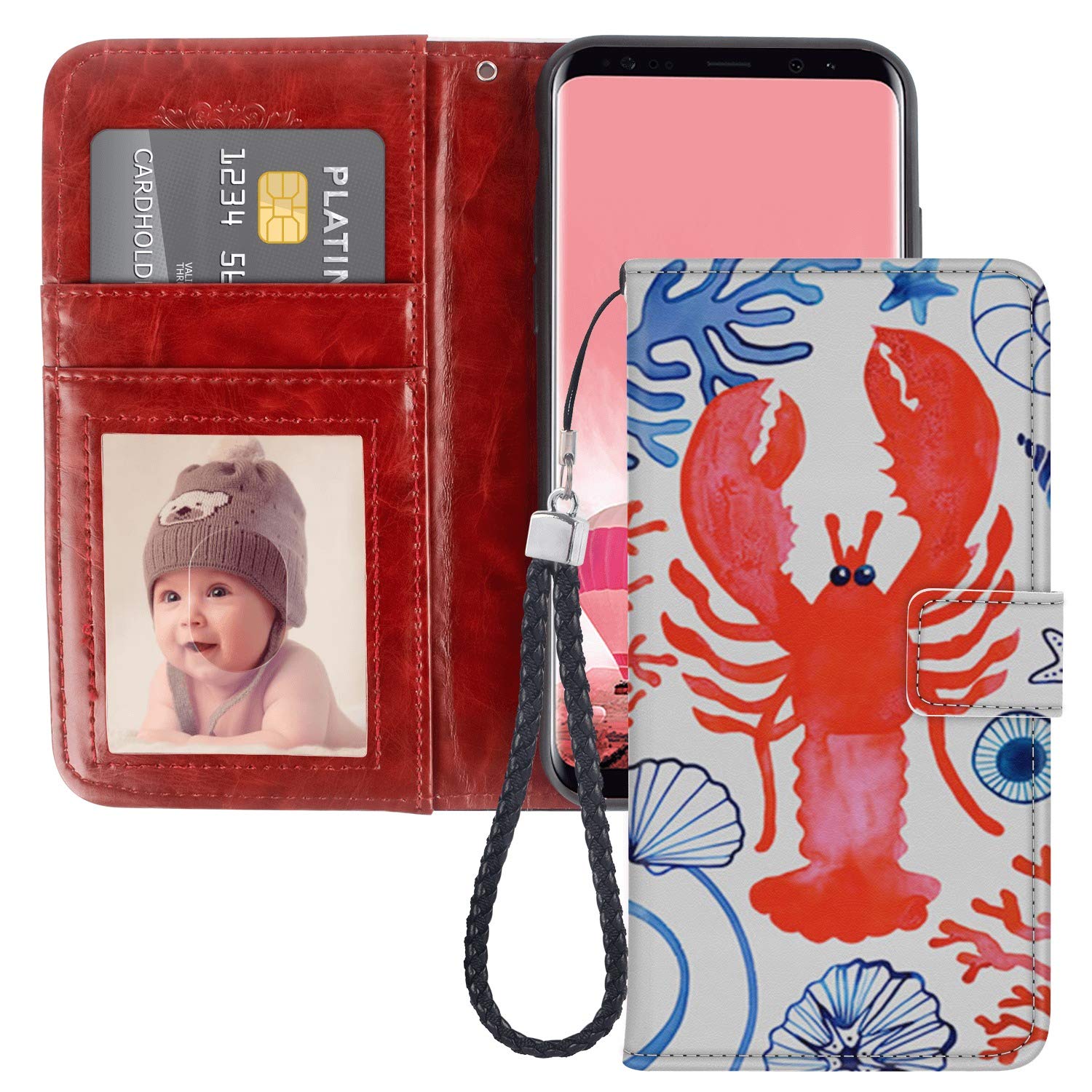 Premium Samsung Galaxy S7 Edge Wallet Case - PU Leather Magnetic Flip Cover with Card Slots & TPU Protection | Slim Protective Phone Case for Business, Travel & Daily Use (Compatible with Galaxy S7 Edge)