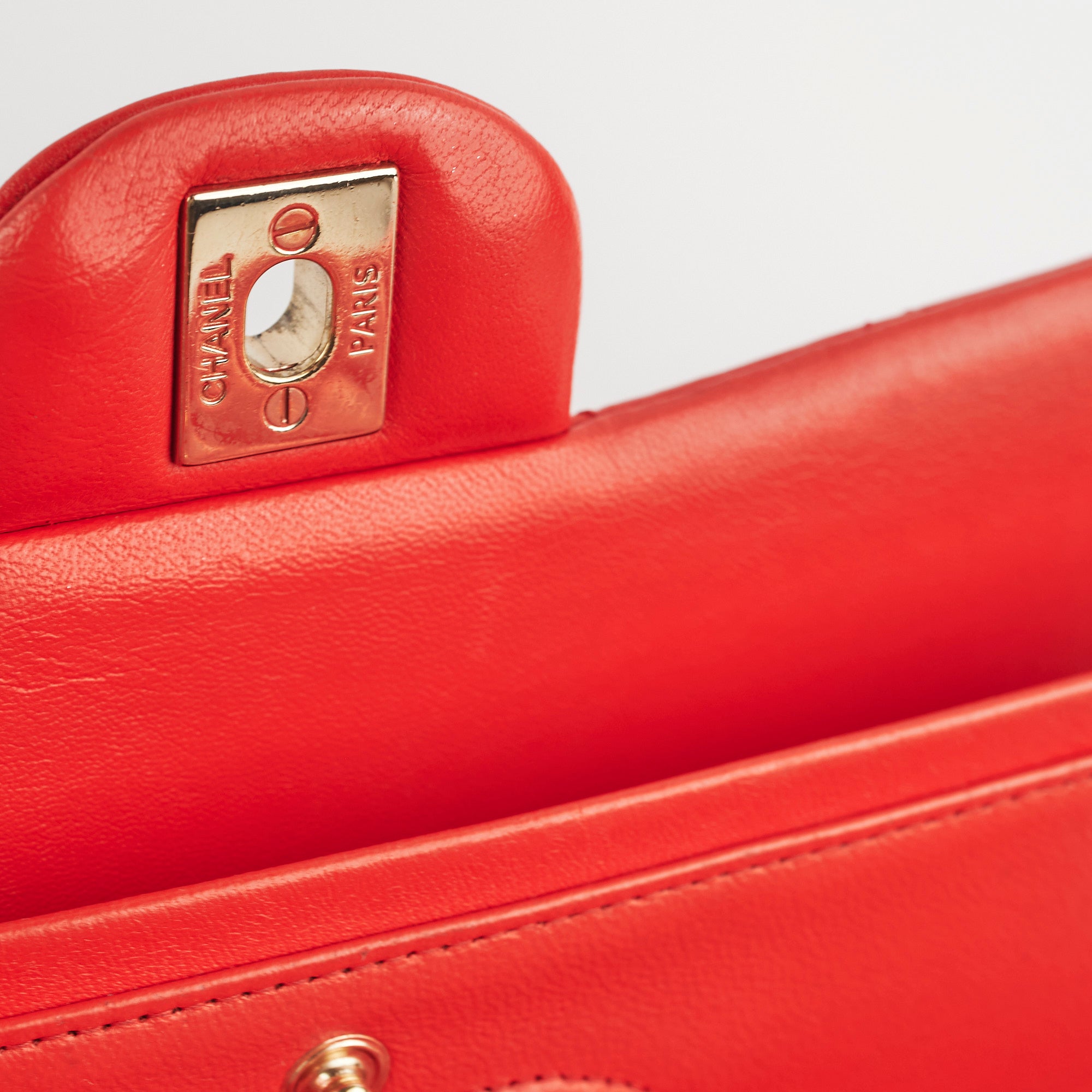 Chanel Medium/Large Classic Double Flap Bag in Red | Luxury Designer Handbag for Women | Perfect for Parties, Weddings & Everyday Elegance