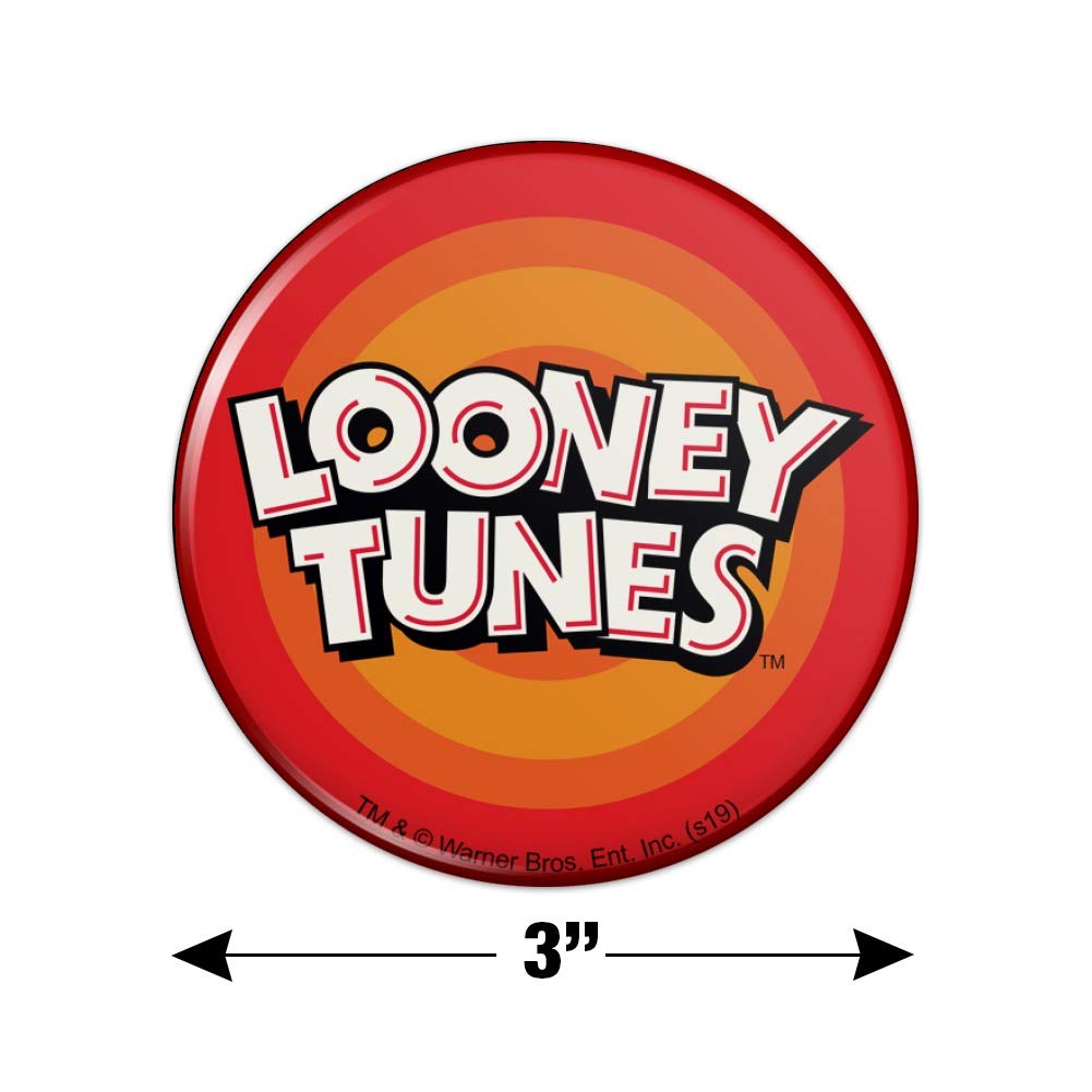 Looney Tunes Logo Refrigerator Magnet - Fun Cartoon Character Kitchen Decor for Fridge, Locker & Office - Perfect for Home, Dorm & Gifts