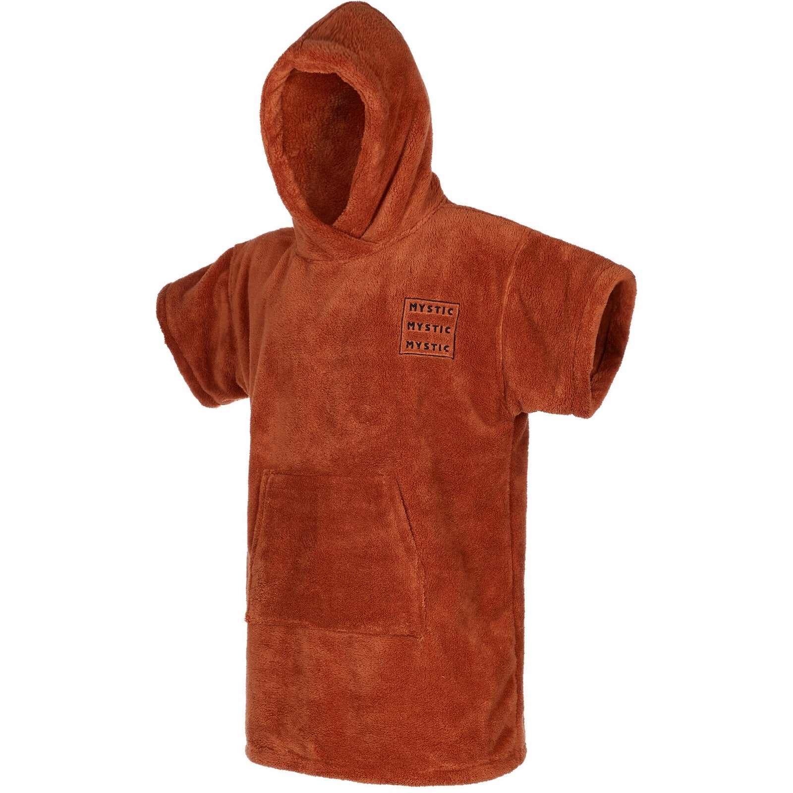 MYSTIC Kids Teddy Poncho - Soft & Cozy Rusty Red Winter Cape for Boys & Girls | Perfect for Outdoor Play, Holiday Photos & Cozy Lounging
