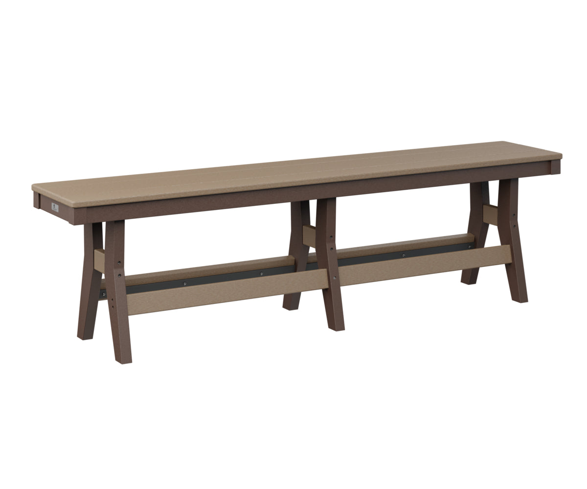 Berlin Gardens Harbor 66 Dining Bench - Outdoor Patio Furniture Set with Weather-Resistant Teak Wood - Perfect for Backyard, Garden, and Poolside Dining Areas