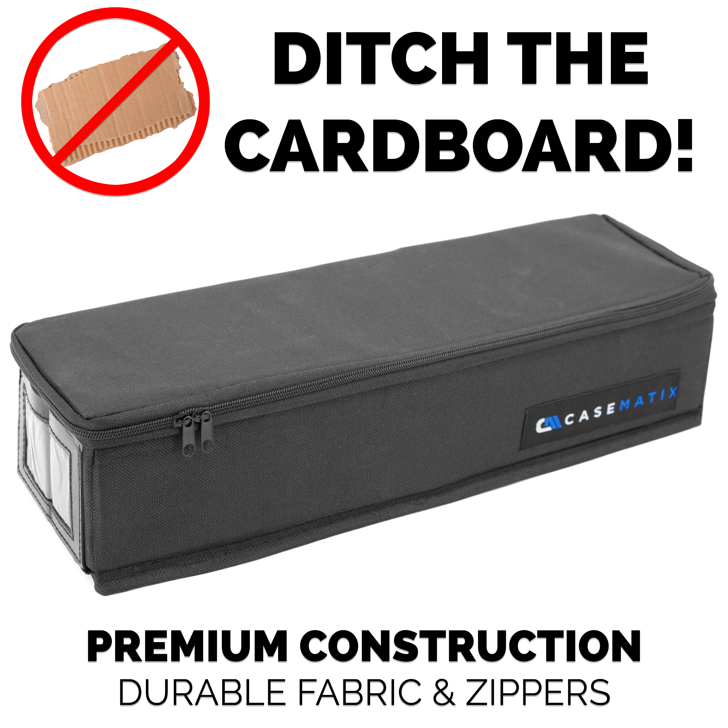 CASEMATIX Top Loader Card Storage Case - Holds 200 Trading Cards (3