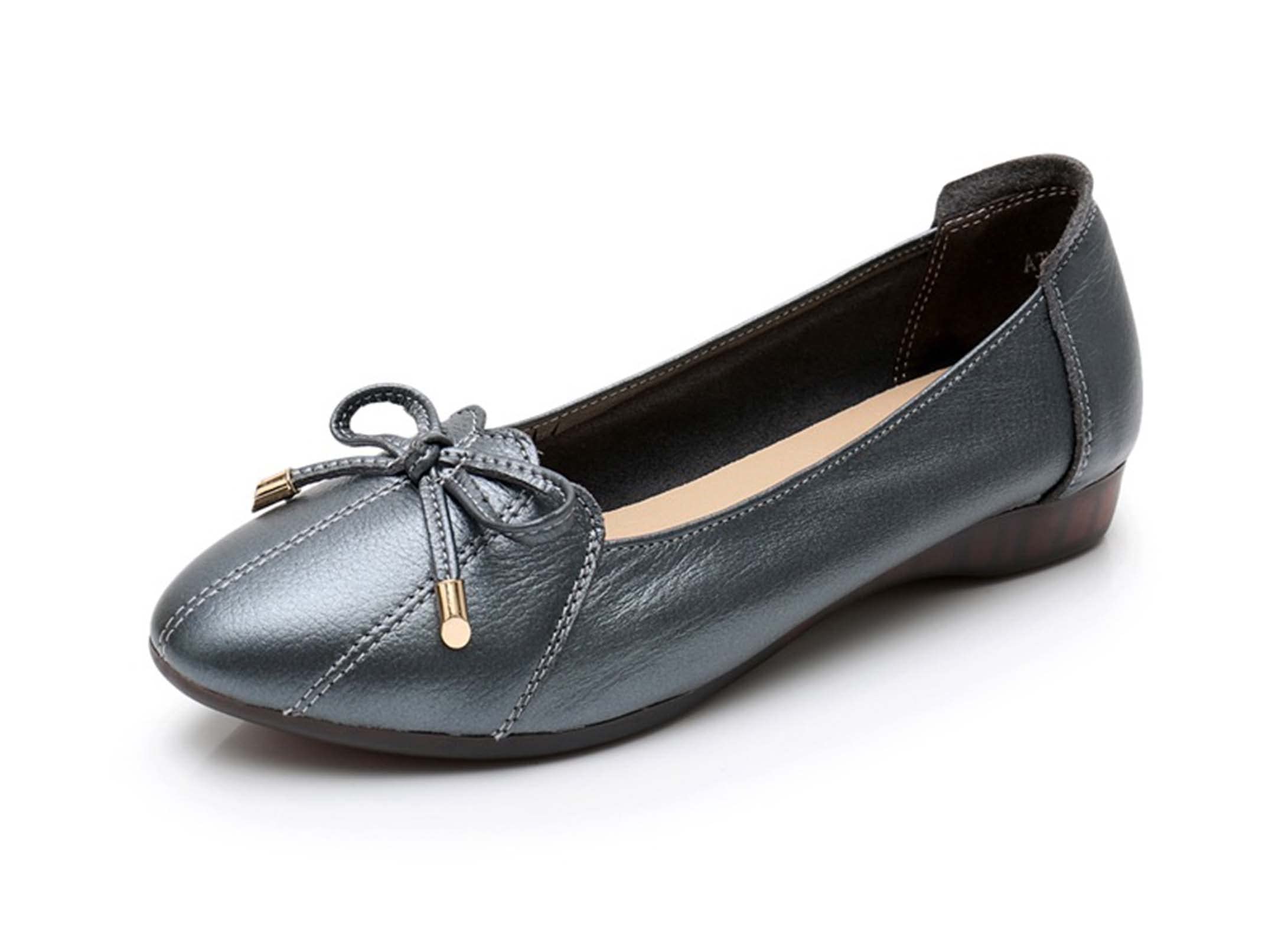 JOEupin Women's Ballet Flats - Classic Round Toe Slip-On Comfortable Casual Shoes for Work, Travel & Everyday Wear