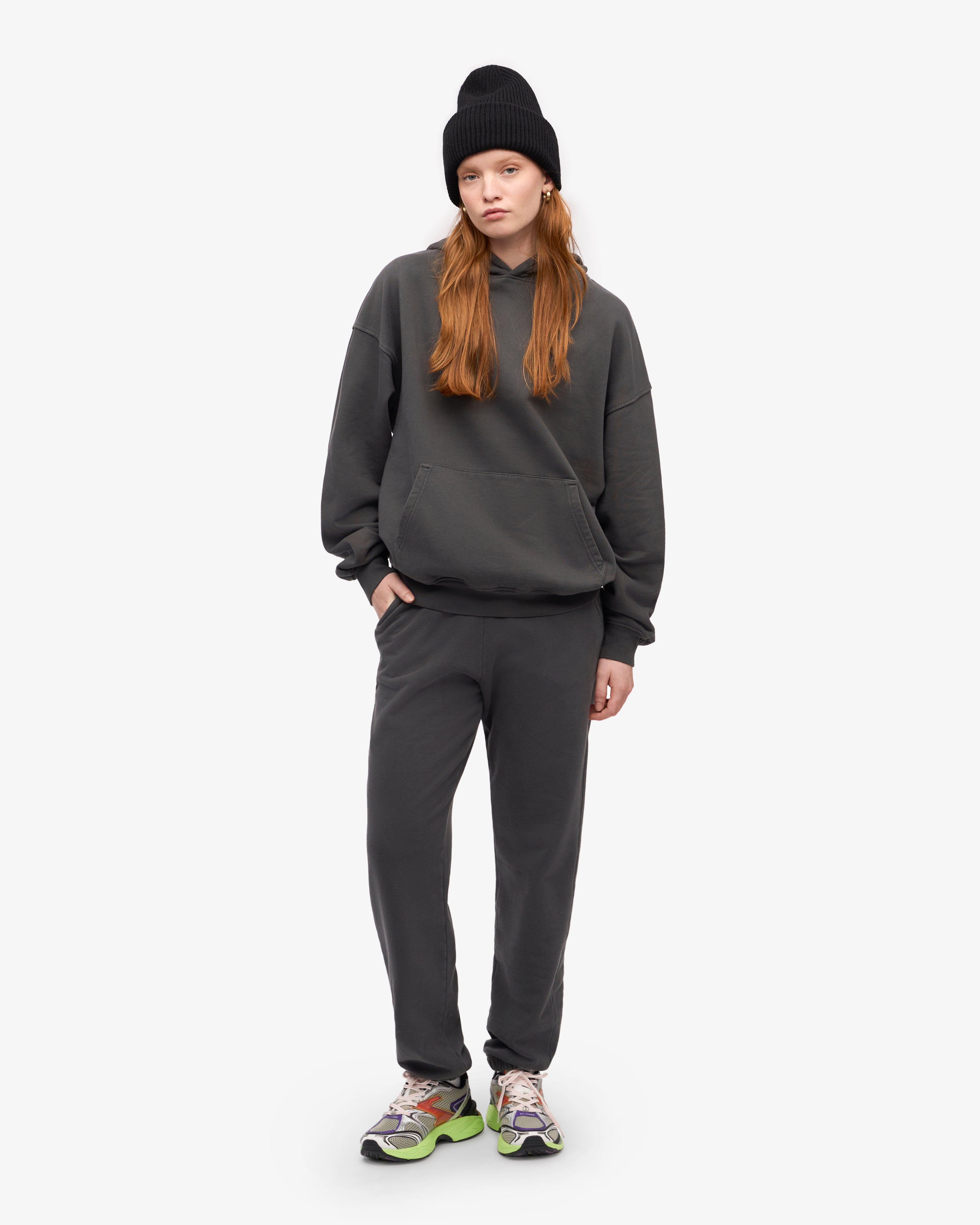 Organic Cotton Sweatpants for Women - Soft Lava Grey Lounge Pants | Comfortable Yoga Pants for Home, Workout & Casual Wear