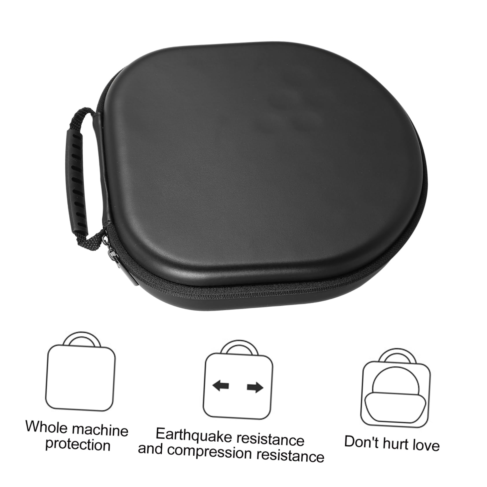 Artibetter 3-Piece Headphone Carrying Case - Durable Tarpaulin Protective Storage Pouch for Travel, Commuting & Gym Use - Fits Earphones & Headphones