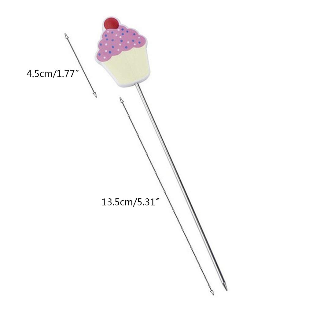 Reusable Metal Cake Tester Probe - Long Baking Skewer Needle for Muffins, Bread & Pastries | Perfect for Home Bakers & Professional Kitchens | Essential Baking Tool for Testing Doneness & Decorating Desserts