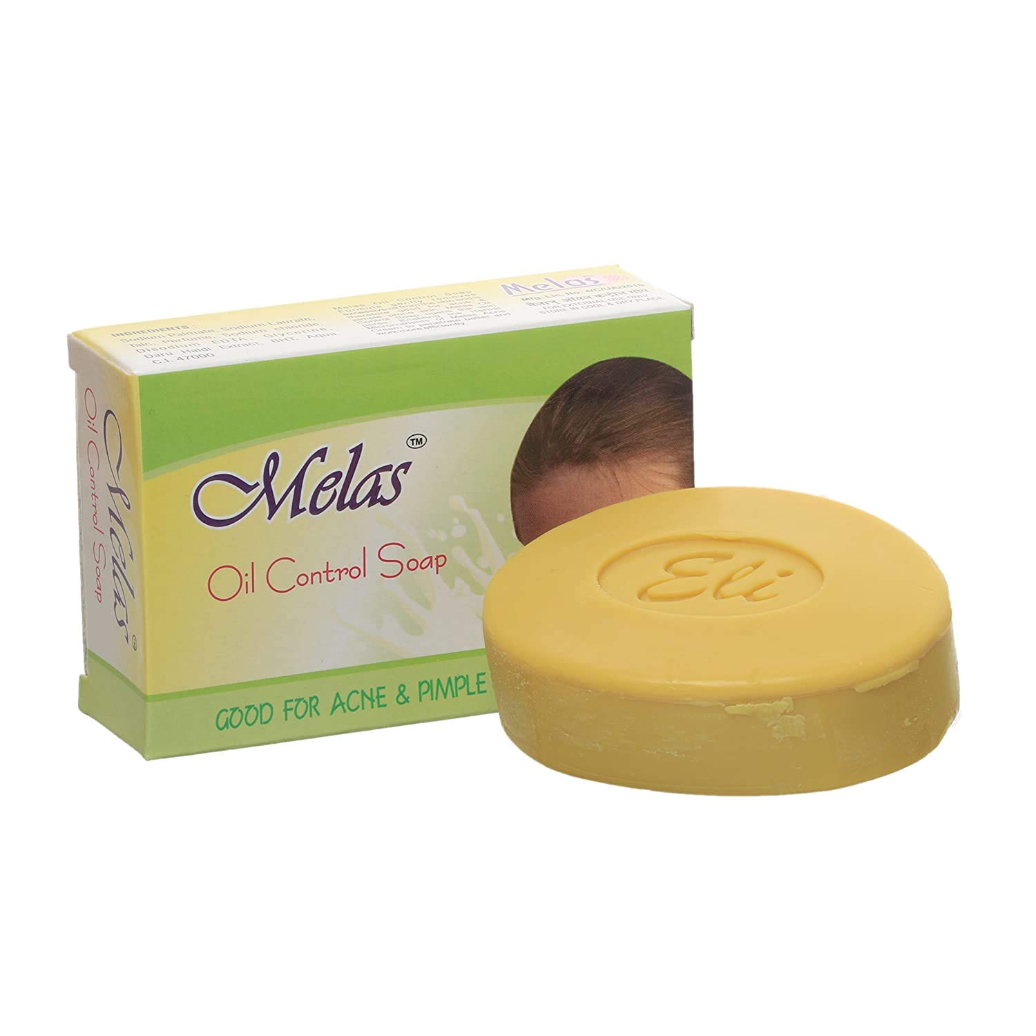 Melas Oil Control Soap 75g (3-Pack) - Deep Cleansing Face Wash for Oily & Acne-Prone Skin - Perfect for Daily Skincare Routine & Travel