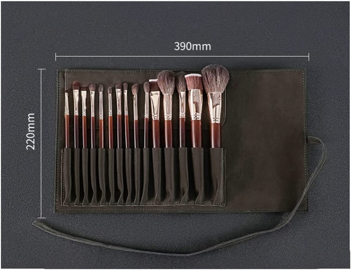 15Pcs Professional Makeup Brush Set - Premium Cosmetic Brushes for Foundation, Blending, Blush, Concealer & Eyeshadow | Includes Travel Makeup Bag | Perfect Gift for Makeup Lovers & Professionals | Great for Everyday Makeup, Travel & Professional Use