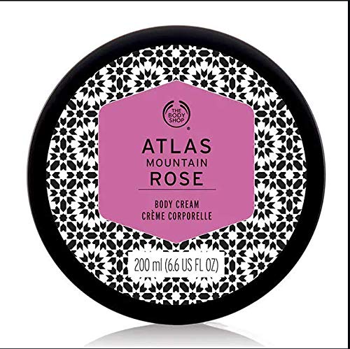 The Body Shop Atlas Mountain Rose Body Cream 200ml - Hydrating & Nourishing Moisturizer for Dry Skin - Perfect for Daily Use & Spa Nights