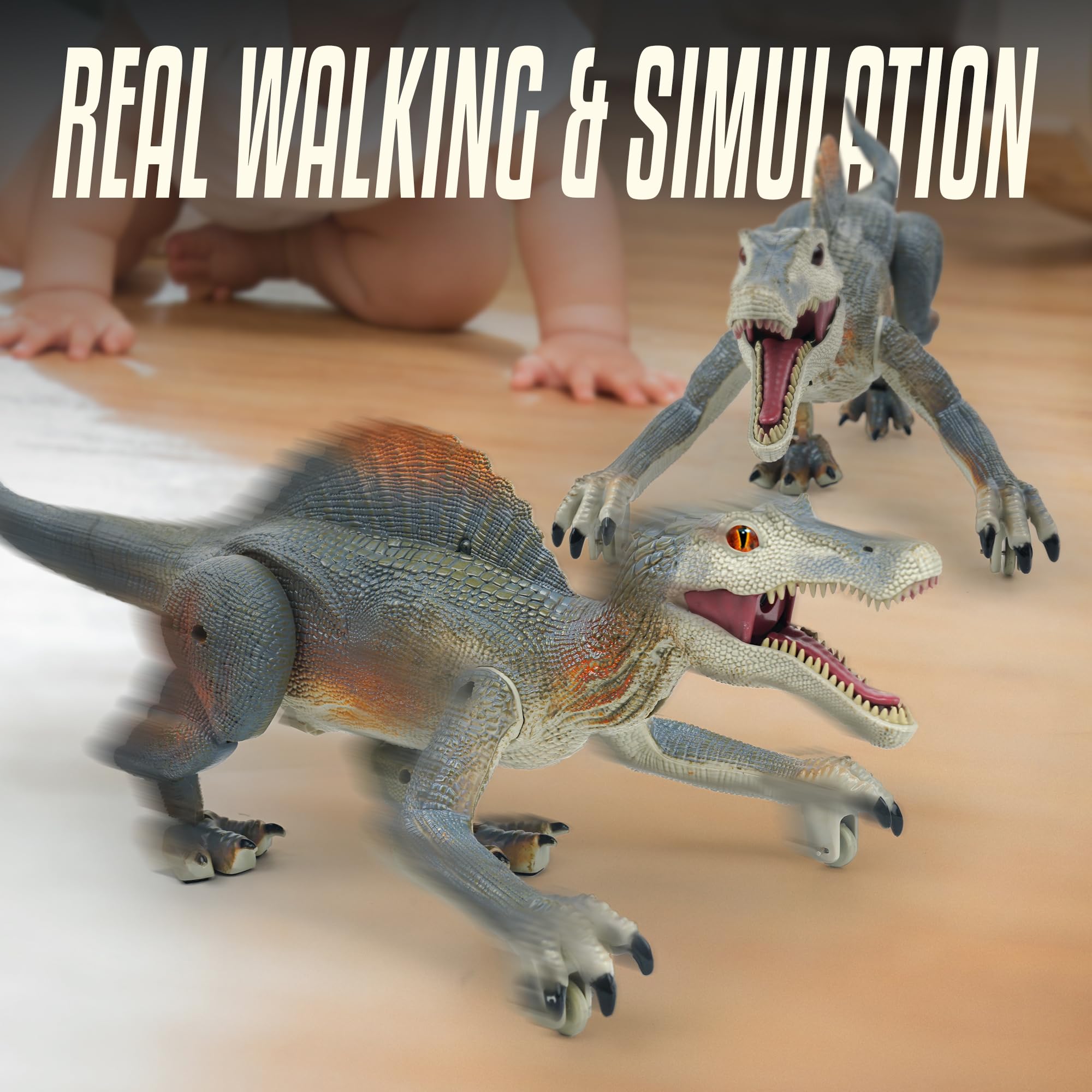 BEZGAR Remote Control Robot and Dinosaur Toy - Smart Interactive RC Robot with LED Lights & Sound Effects for Kids Ages 6-12 | Perfect for Indoor Play, Birthday Gifts & STEM Learning Activities