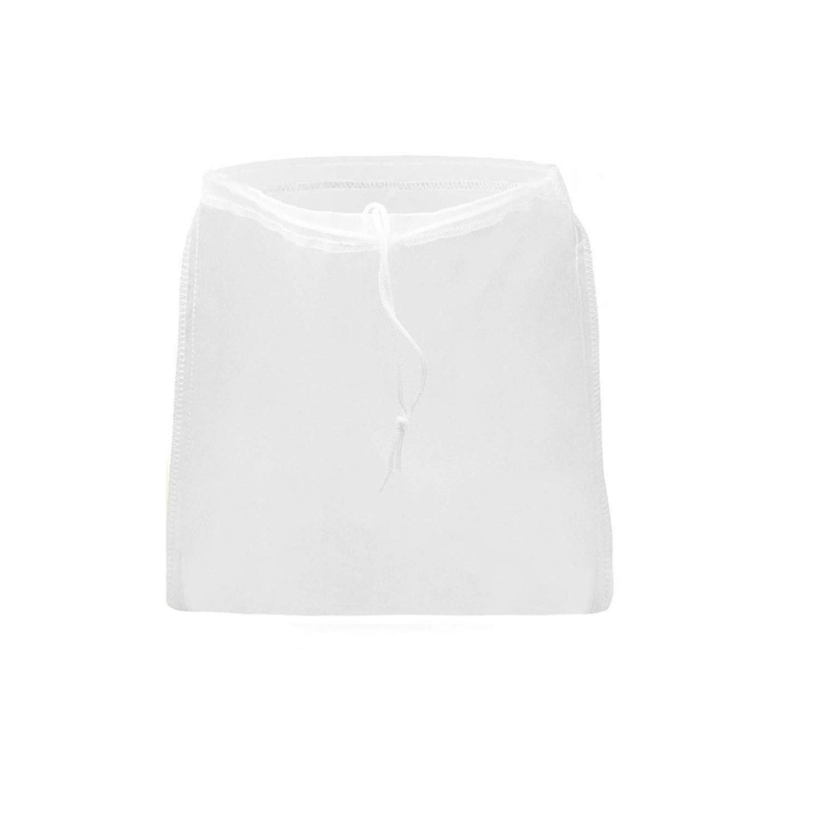 Premium 300 Micron Fine Mesh Cold Brew Coffee Filter Bag - Nylon Nut Milk & Cheesecloth for Kitchen, Dining & Bar - Multi-Purpose for Coffee, Tea, Nut Milk & Laundry Soap Dispenser (White, One Size) - Perfect for Home Brewing & Commercial Use