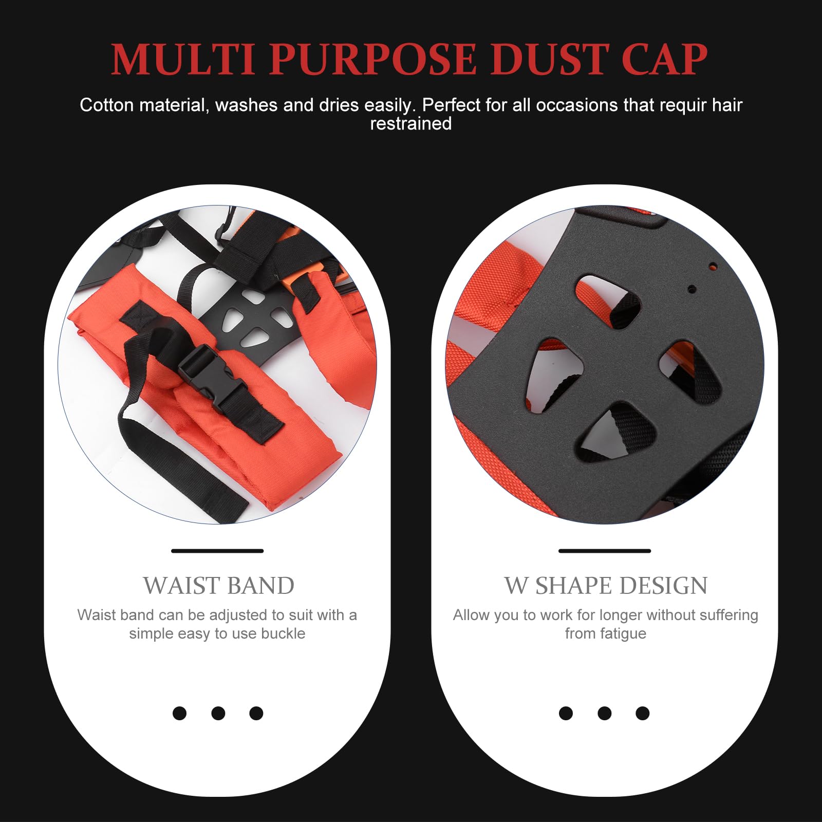 DOITOOL Adjustable Double Shoulder Harness Strap for String Trimmer & Lawn Mower - Comfort Padded Belt with Ergonomic Design - Ideal for Brush Cutter, Weed Eater & Yard Maintenance (Orange) - Perfect for Landscaping, Gardening & Professional Lawn Care