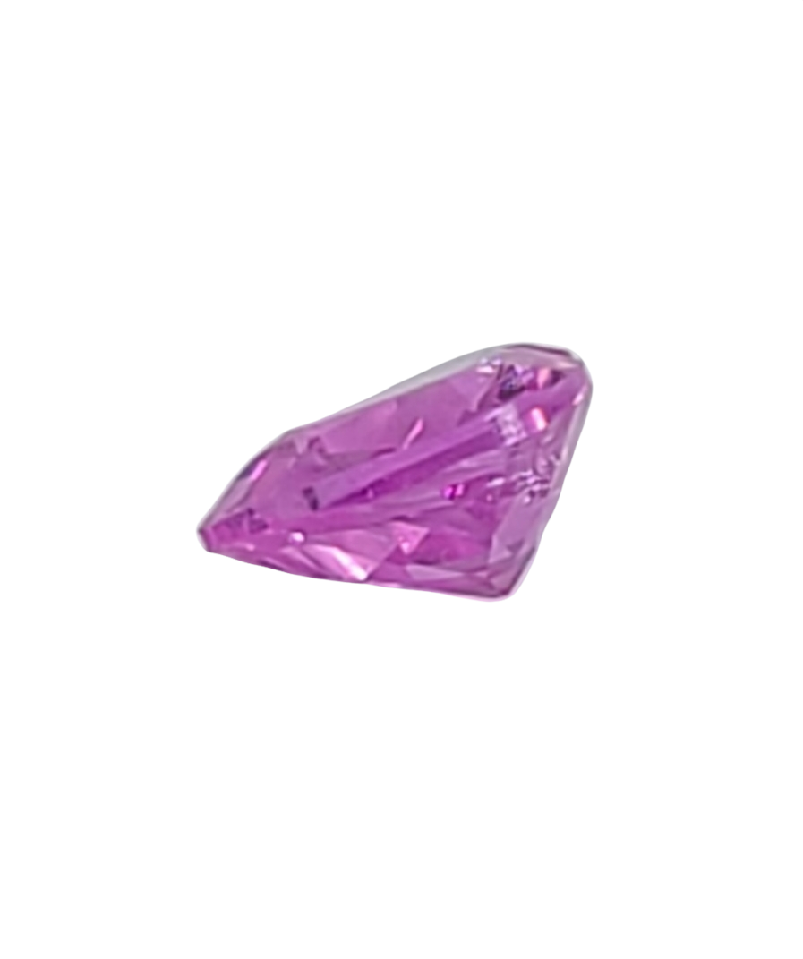 0.53ct Natural Medium Vivid Hot Pink Sapphire Heart Cut Loose Gemstone - 5mm VVS Eye Clean September Birthstone for Jewelry Making, Engagement Rings & Special Occasion Gifts