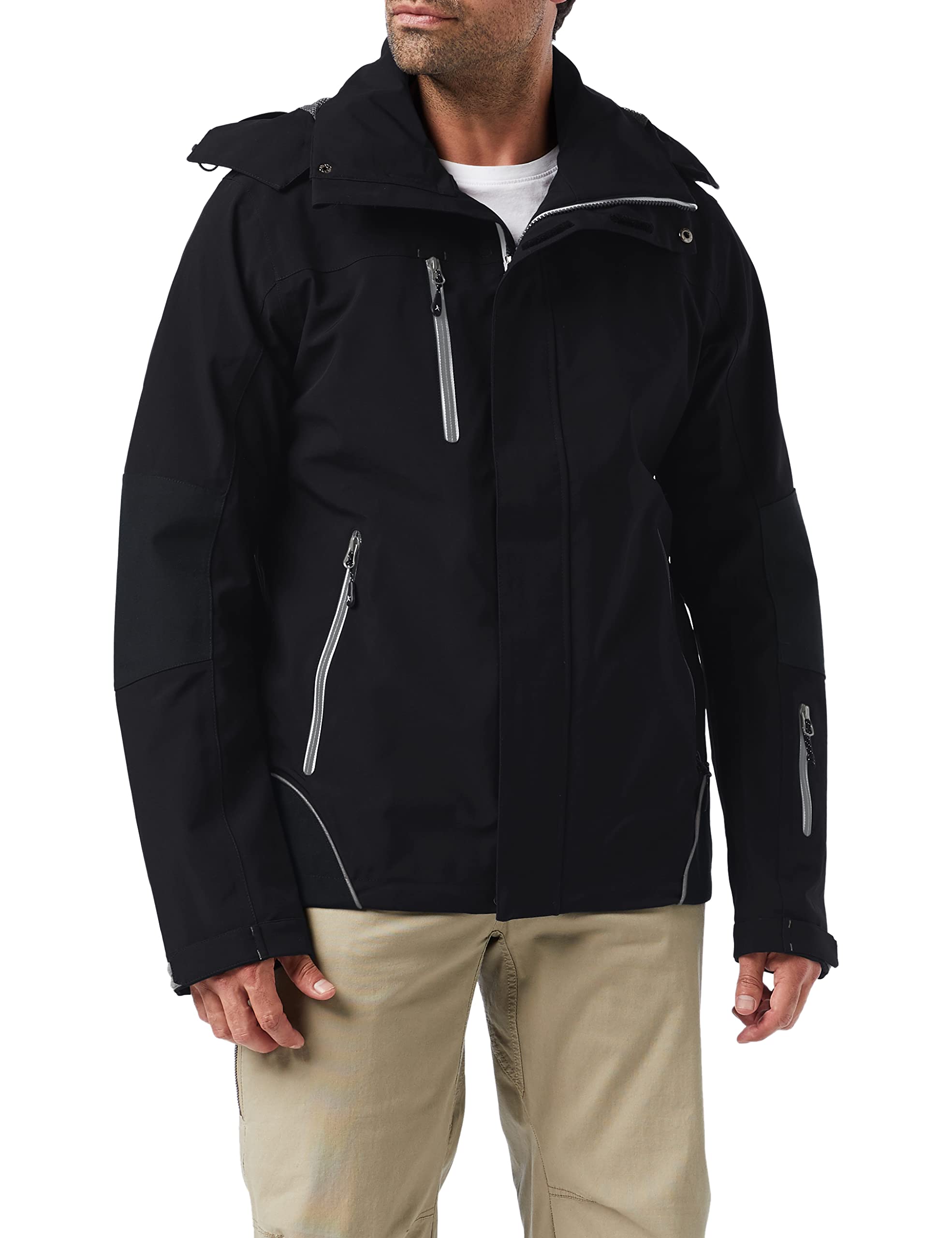 James Harvest Men's Islandblock Jacket - Lightweight Water-Resistant Windbreaker for Outdoor Activities, Hiking & Travel