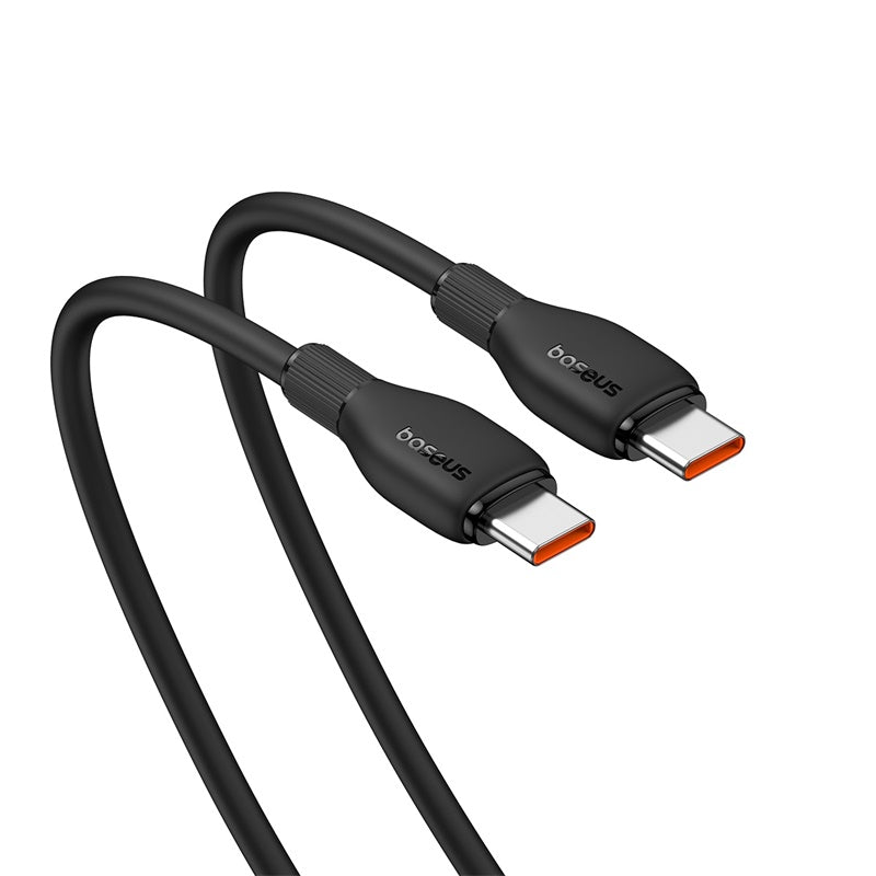 Baseus 100W Fast Charging USB-C to USB-C Cable (2m/6.6ft) - PD Compatible, High-Speed Data Sync, Durable Nylon Braided - Perfect for MacBook, iPhone 15, iPad Pro & Galaxy Devices