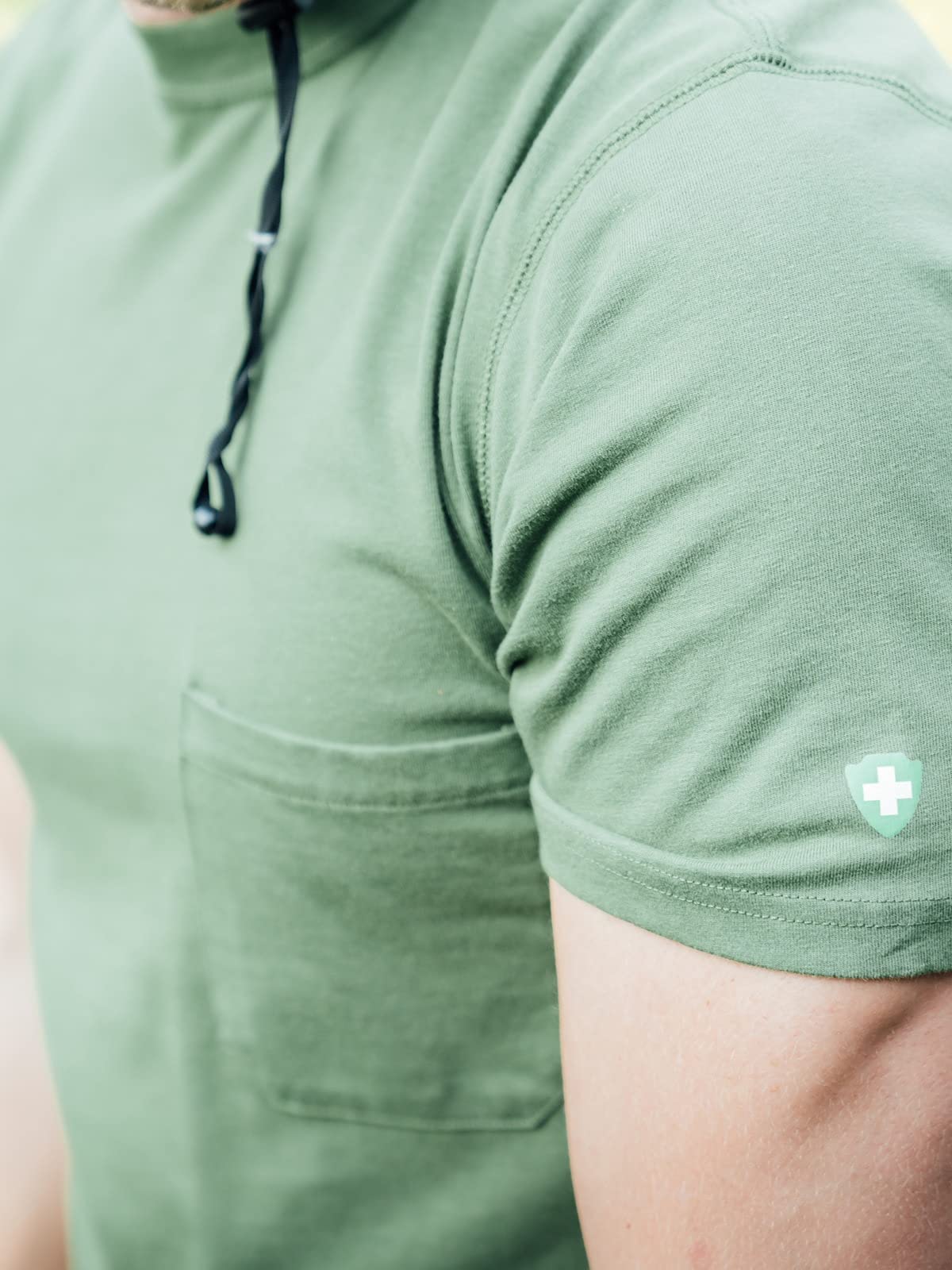 Men's UPF 30+ Quick-Dry Pocket T-Shirt with Insect Repellent - Bug & Tick Protection Outdoor Shirt for Hiking, Camping & Summer Activities