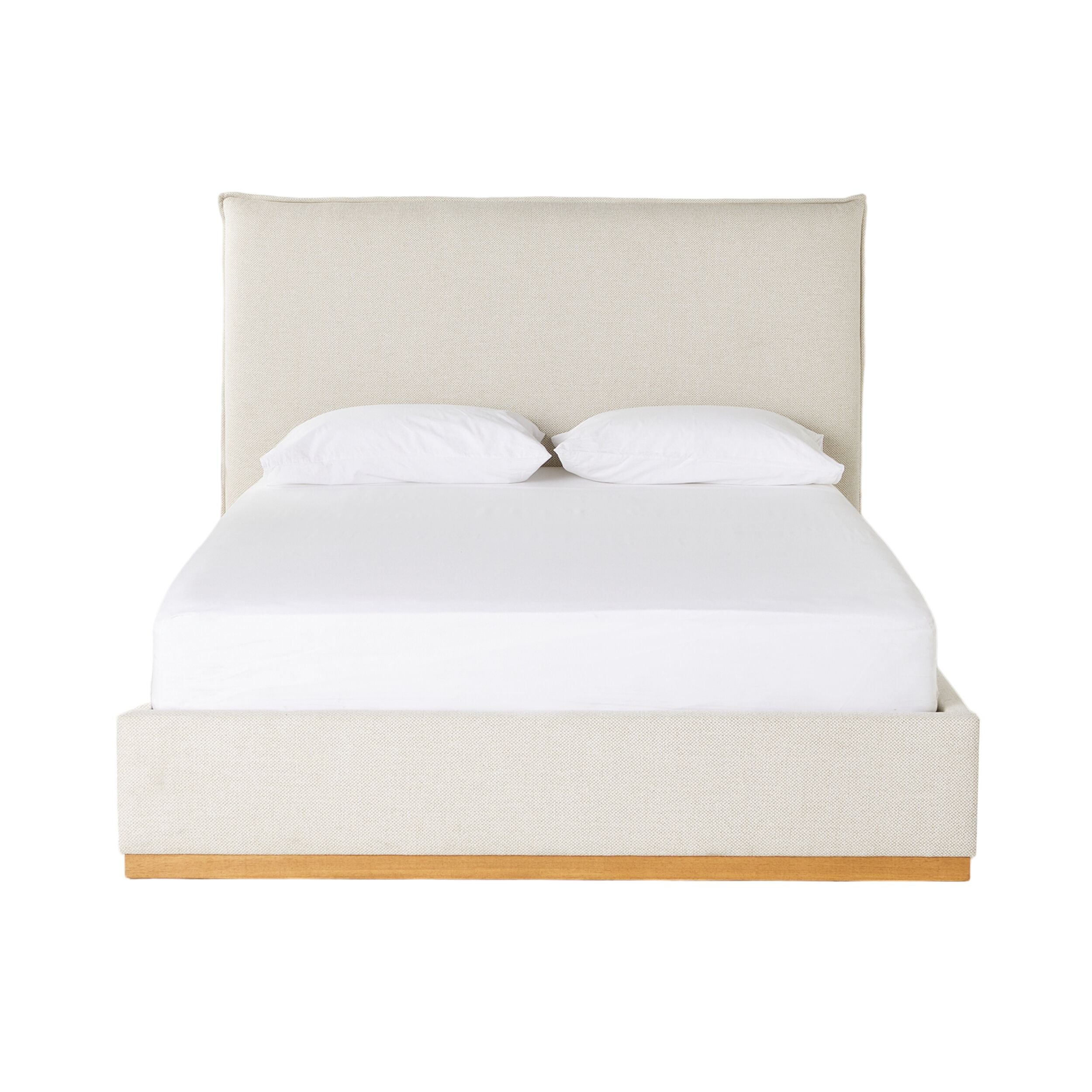 Avalonia Queen Size Bed Frame - Modern Platform Bed with Sturdy Wooden Slats - Perfect for Bedroom, Guest Room & Home Decor