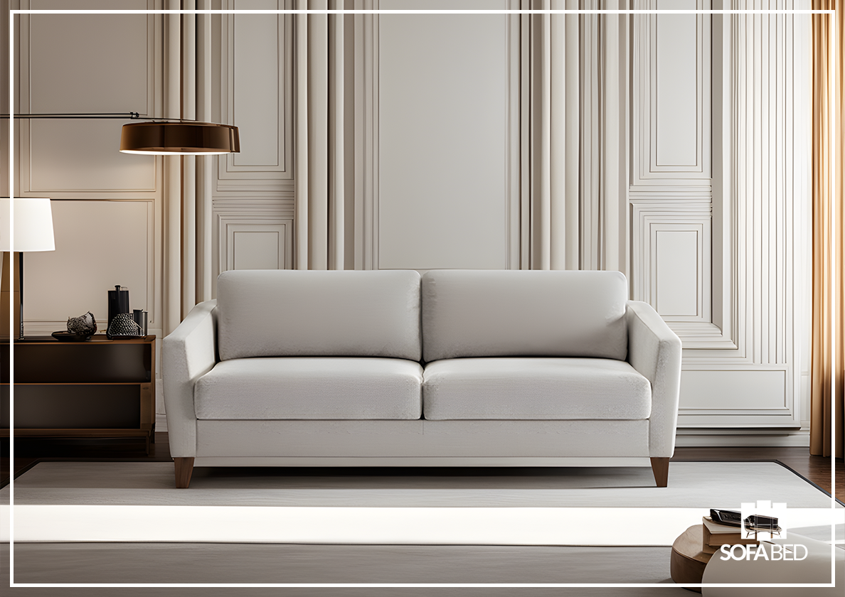Custom Luonto Monika Fabric Sleeper Sofa - Handmade to Order | Convertible Couch Bed for Small Spaces & Guest Rooms | Perfect for Apartments, Dorms & Home Offices