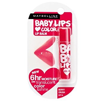 Maybelline Baby Lips Color Lip Balm - Berry Crush, 1 Count | Moisturizing & Tinted Lip Care for Dry Lips | Perfect for Everyday Wear & On-The-Go Hydration