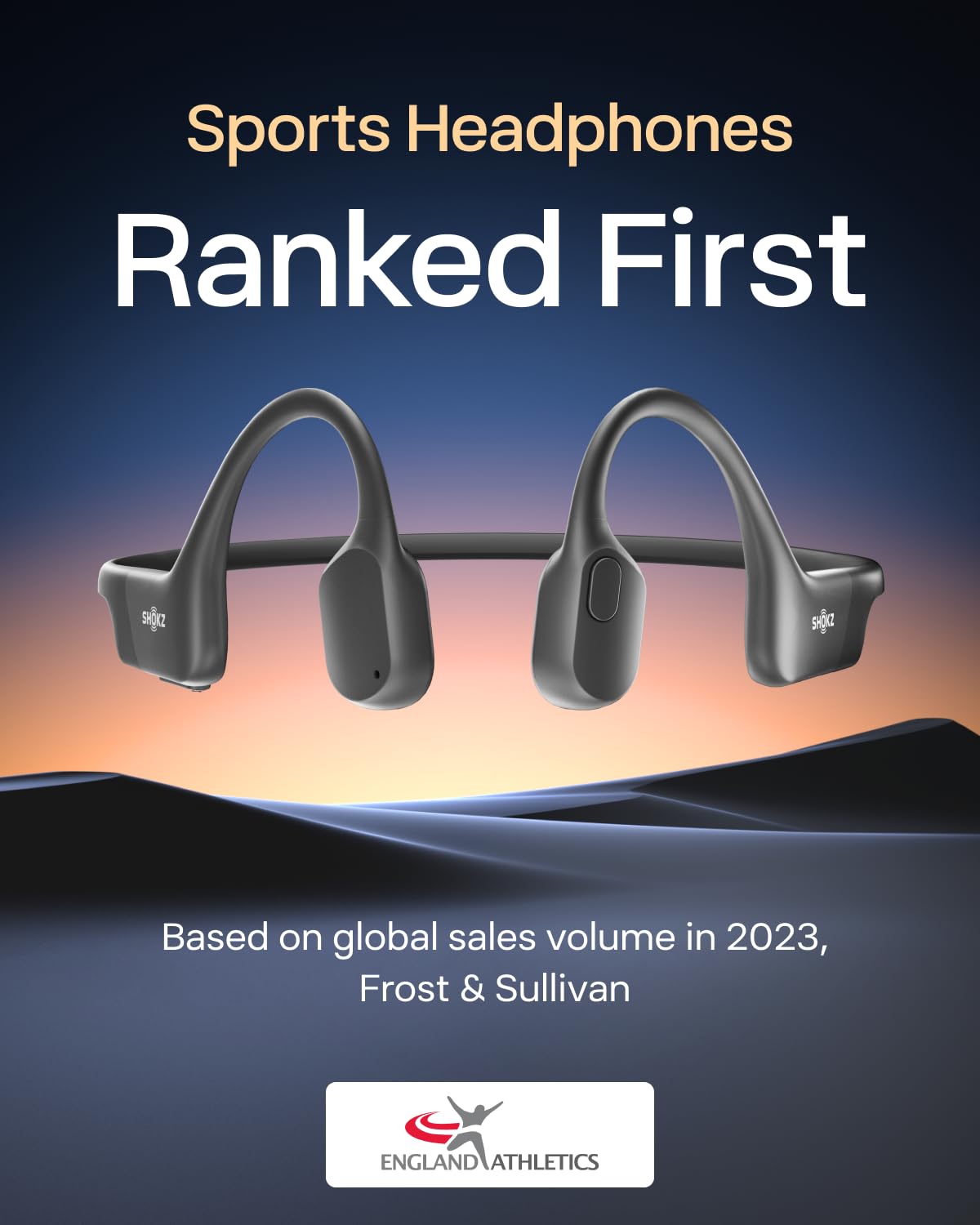 SHOKZ OpenRun Mini (AfterShokz Aeropex Mini) - Lightweight Bone Conduction Open-Ear Bluetooth Headphones for Running, Cycling & Workouts - IP67 Waterproof Wireless Sport Earbuds with Built-in Mic & Headband - Perfect for Gym, Jogging & Outdoor Activities