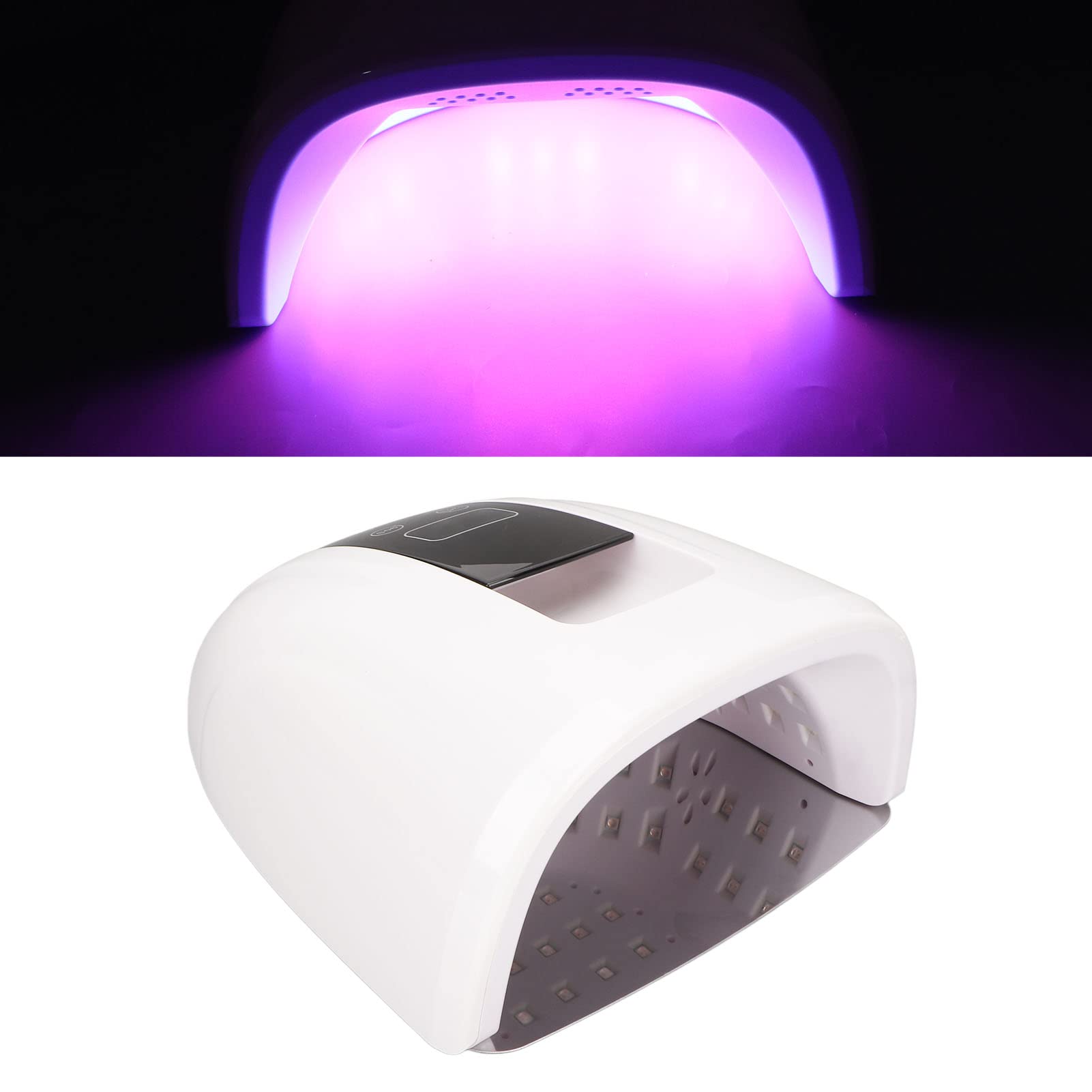 UV LED Nail Lamp with LCD Display - 180° Professional Gel Polish Curing Light for Fast Drying | Perfect for Home Manicures & Salon Nail Art