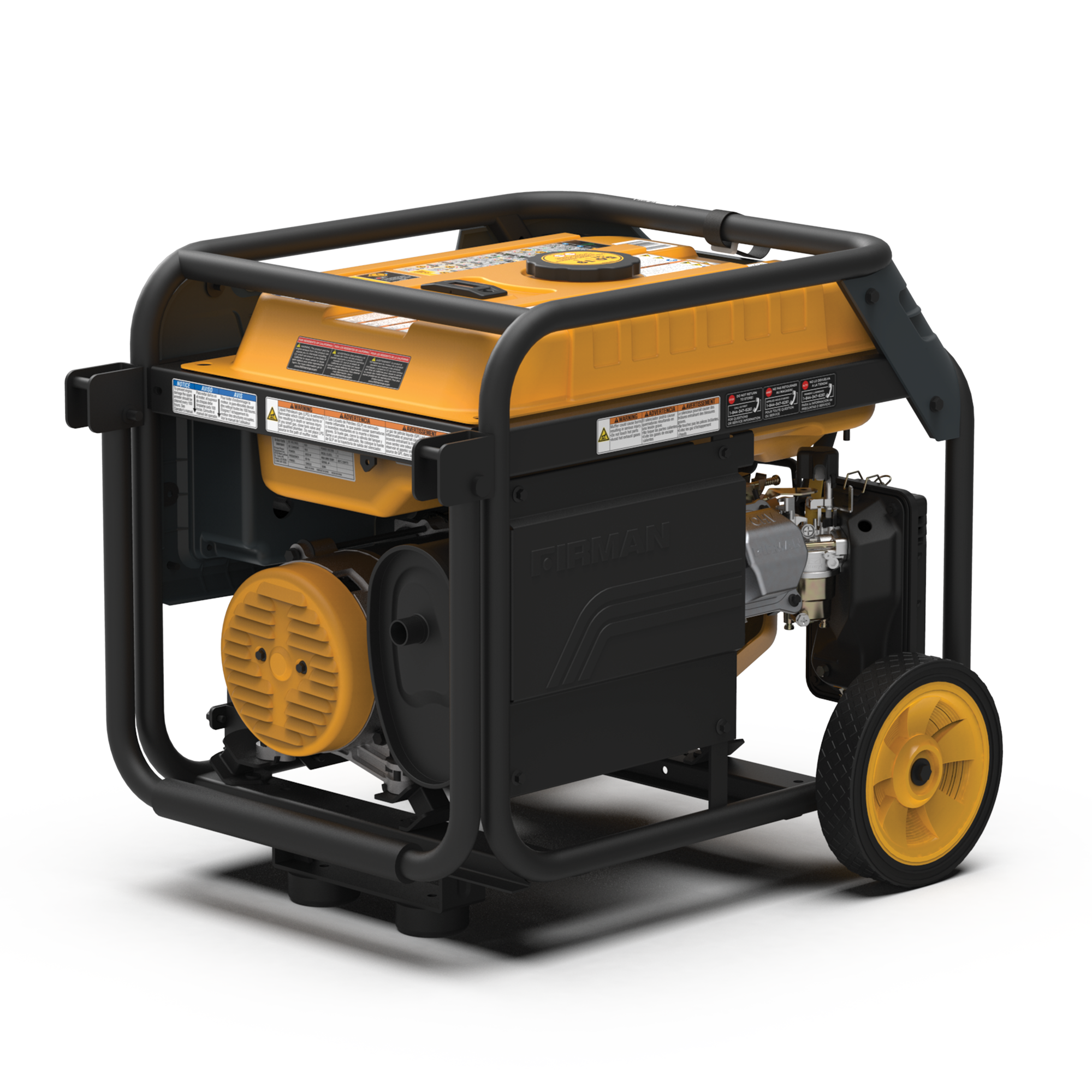 4550W Dual Fuel Portable Generator with Electric Start - 120V for Camping, RV, Home Backup & Outdoor Power Needs