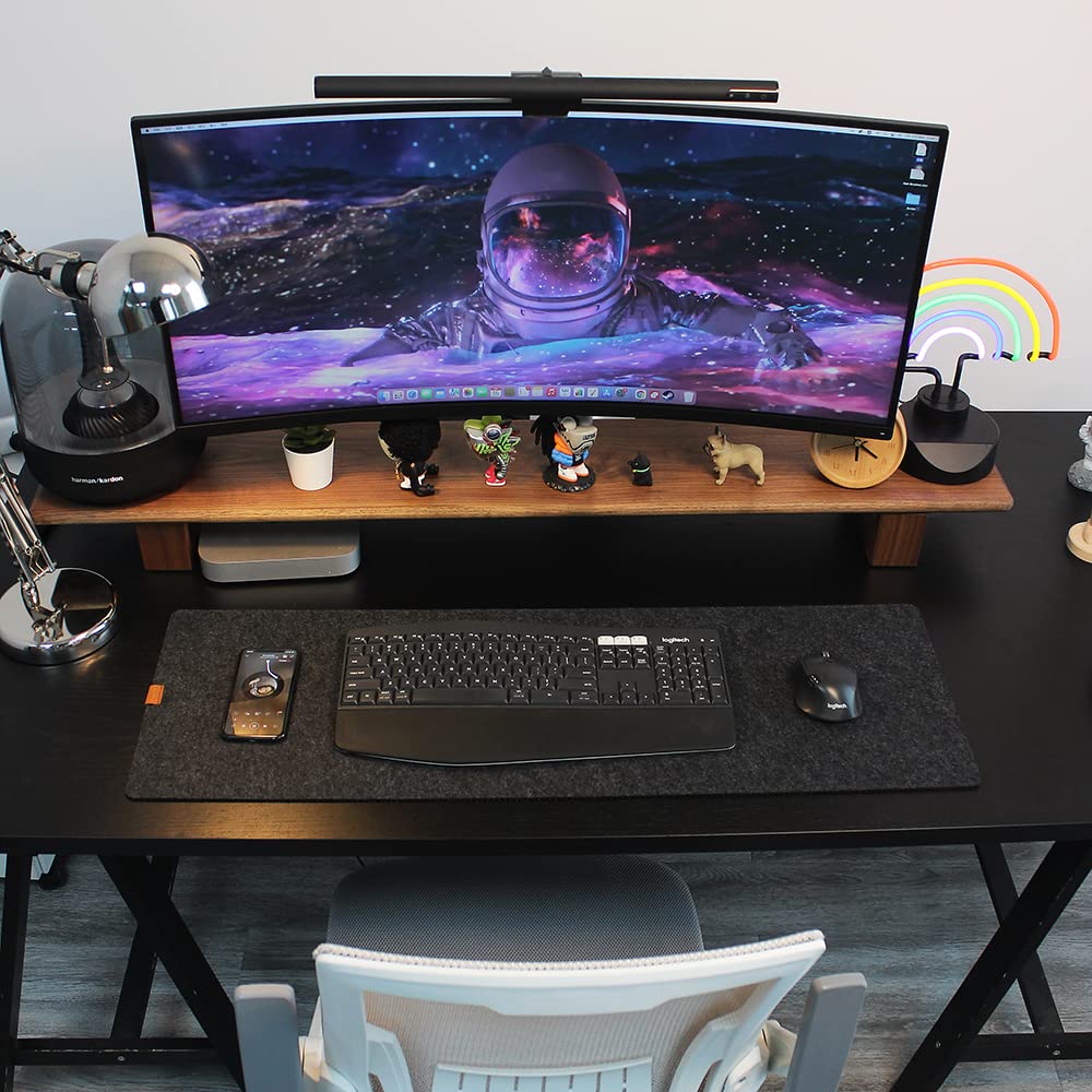 Premium Non-Slip Felt Desk Mat - 35.4