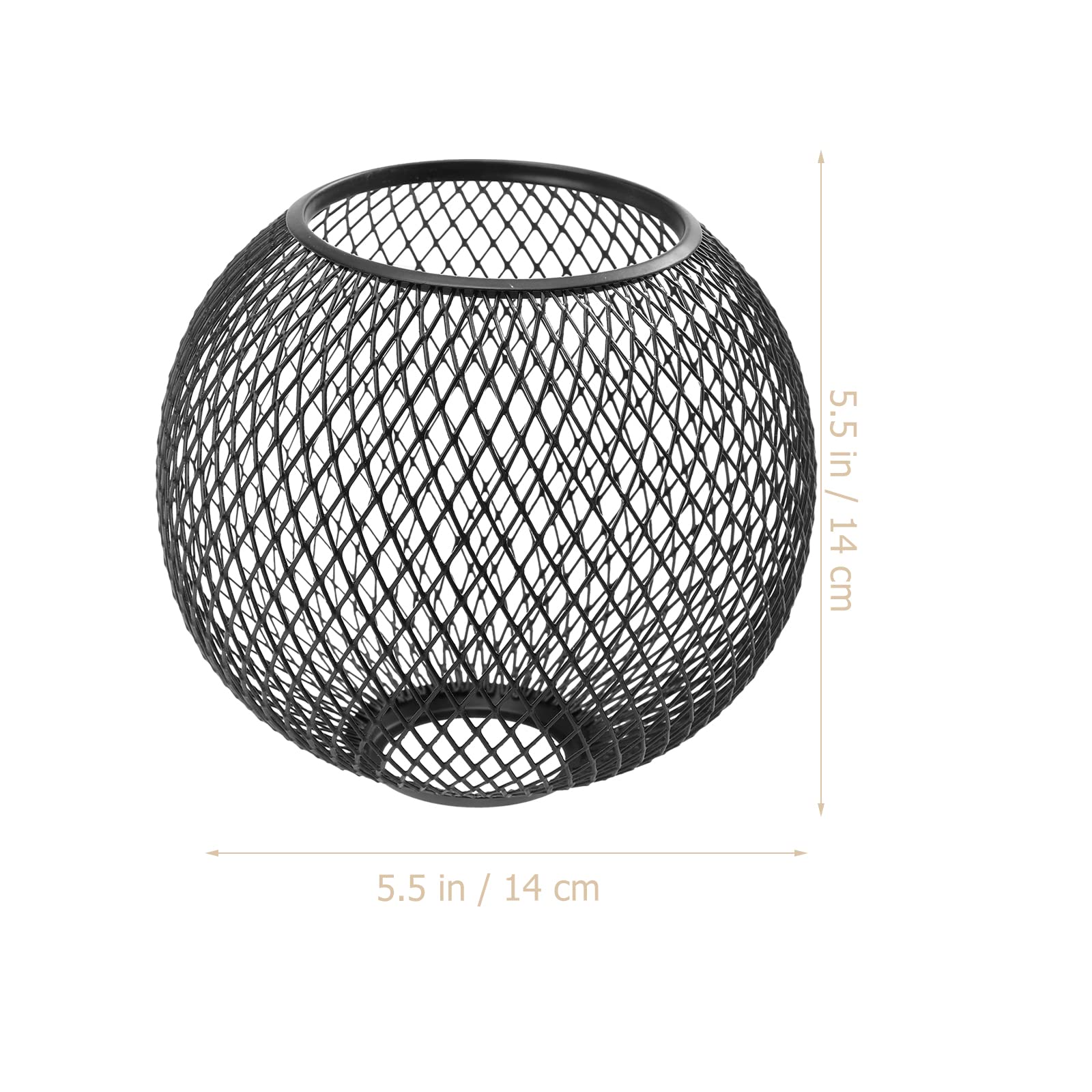 Decorative Hollow-Out Iron Lampshade - Spherical Light Cover for Bedroom, Living Room & Office - Creative Lamp Shade Decor