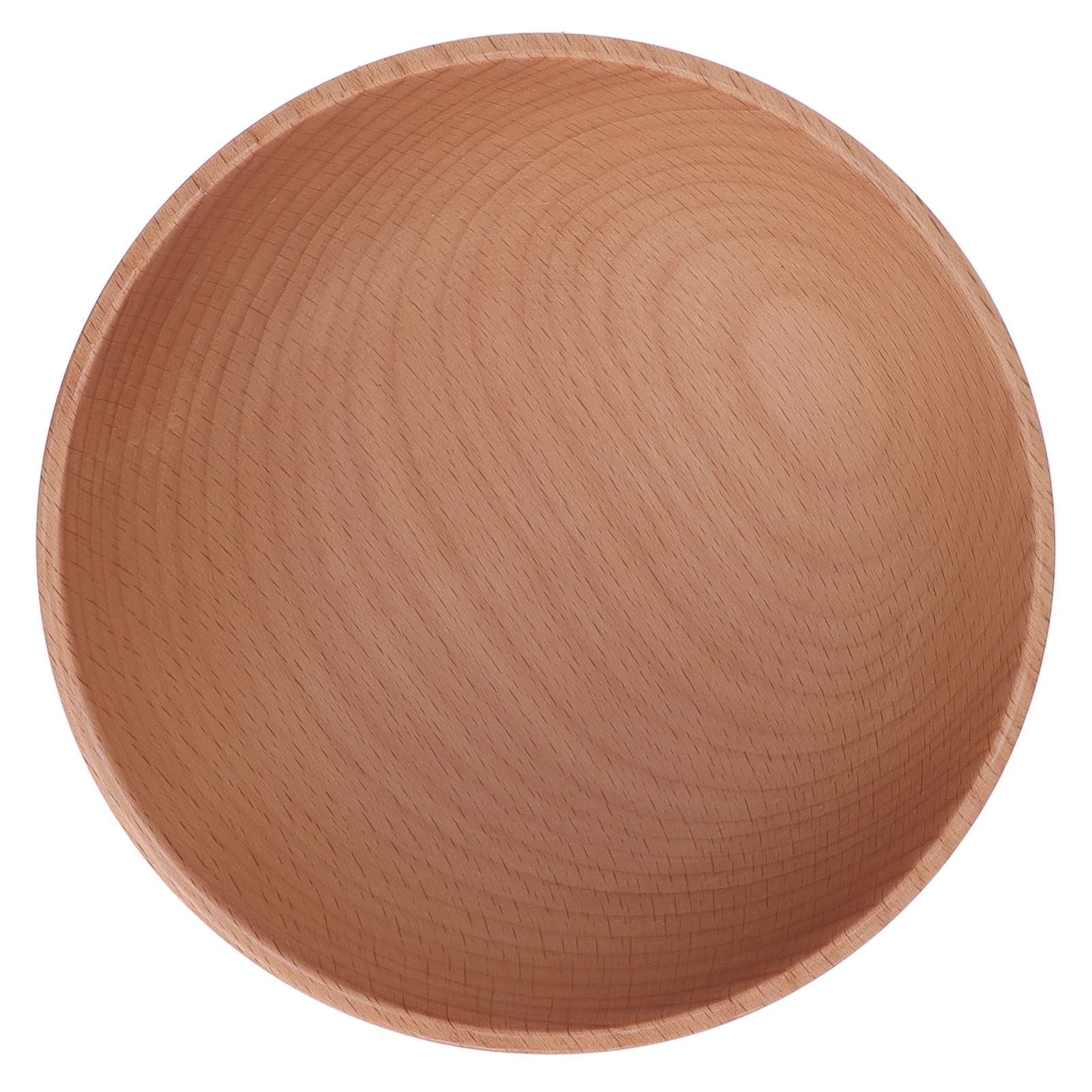CHICIRIS Round Wooden Bowl - Handcrafted Wooden Serving Bowl for Salad, Soup, and Desserts - Eco-Friendly Natural Wood Decorative Bowl for Kitchen, Dining, and Home Decor