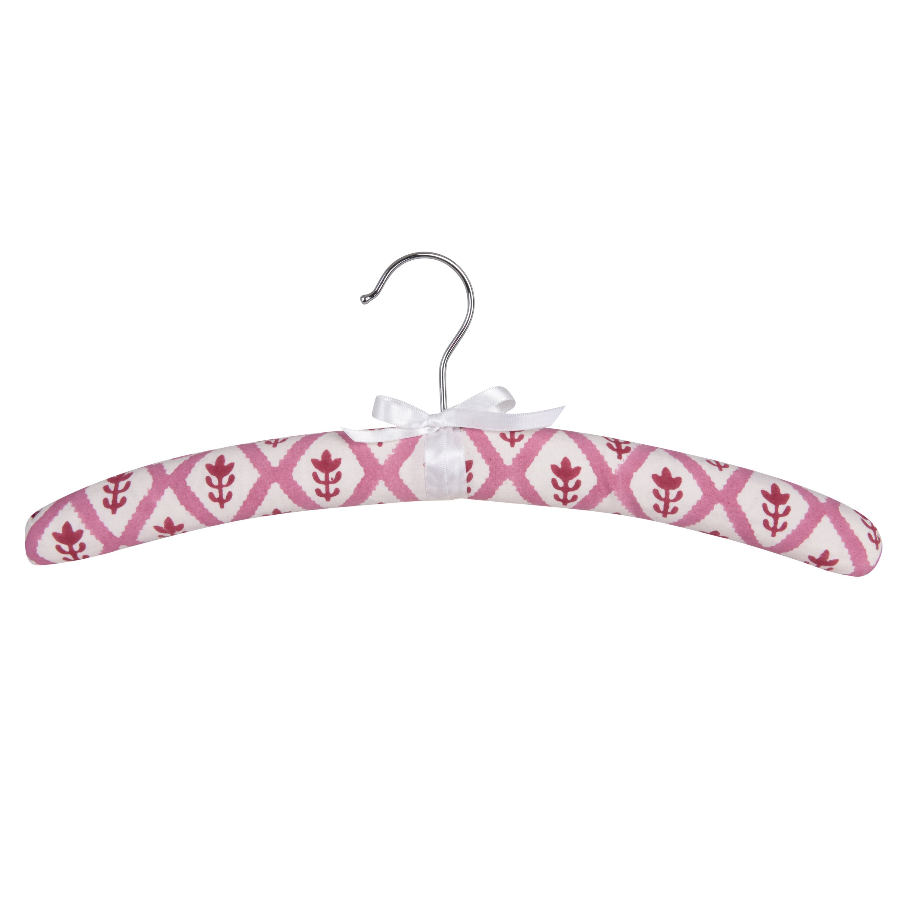 Premium Padded Coat Hangers - Soft Pink Velvet Non-Slip Clothes Hangers for Delicate Garments - Perfect for Dresses, Suits & Wardrobe Organization