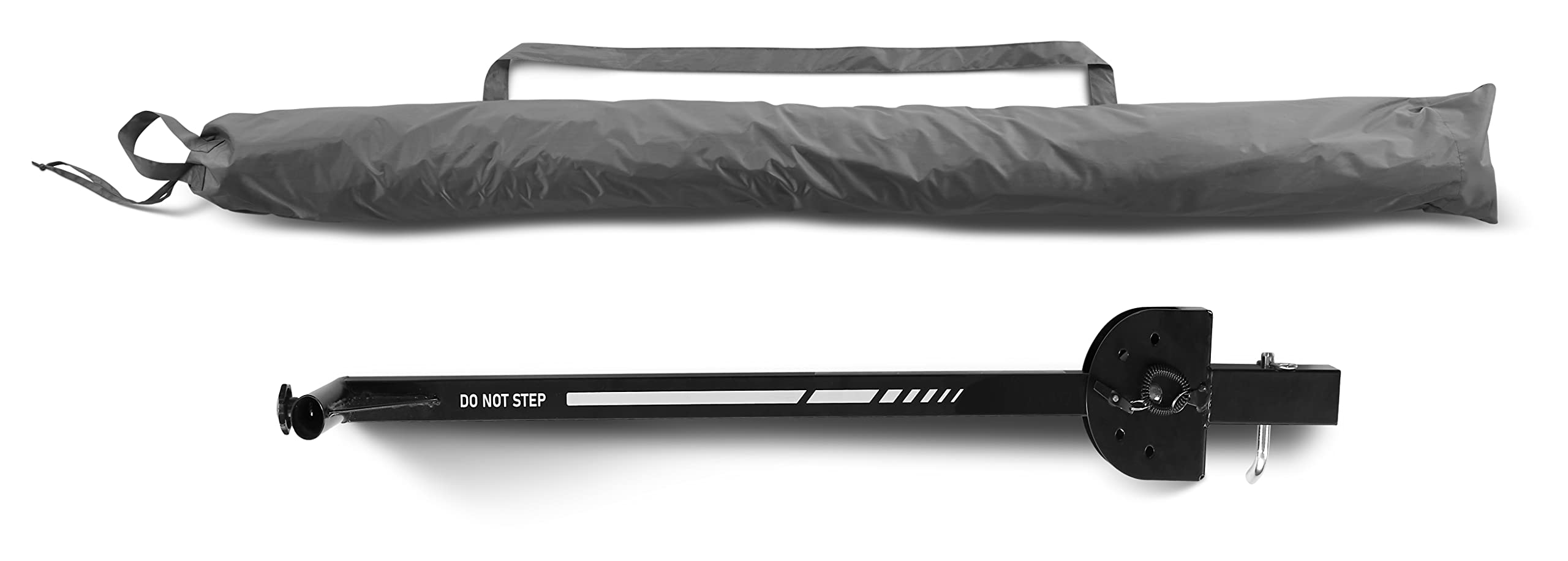 Sport-Brella Portable Sun and Rain Umbrella with Adjustable Stand - Fits Trailer Hitch for Tailgating, Camping, Beach & Outdoor Events (Grey)