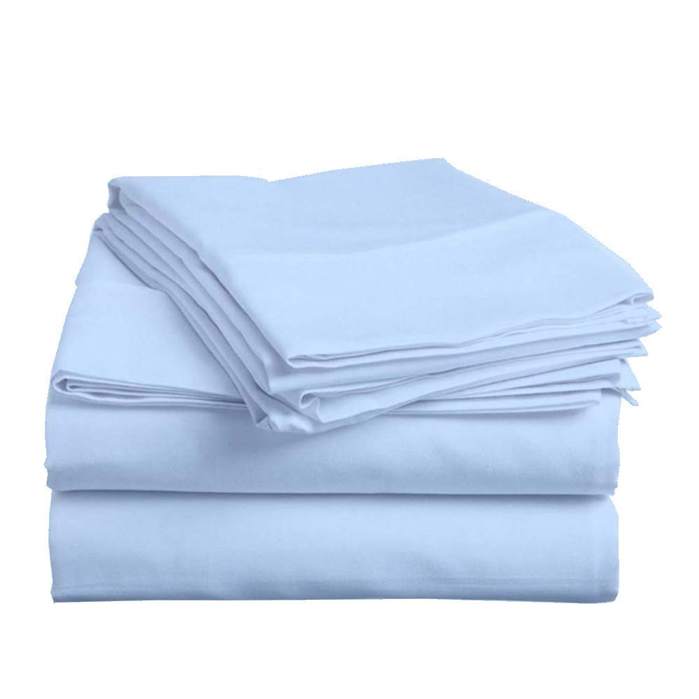Luxury 4-Piece Full XL Sheet Set - 100% Egyptian Cotton 310-Thread Count - Deep Pocket (5