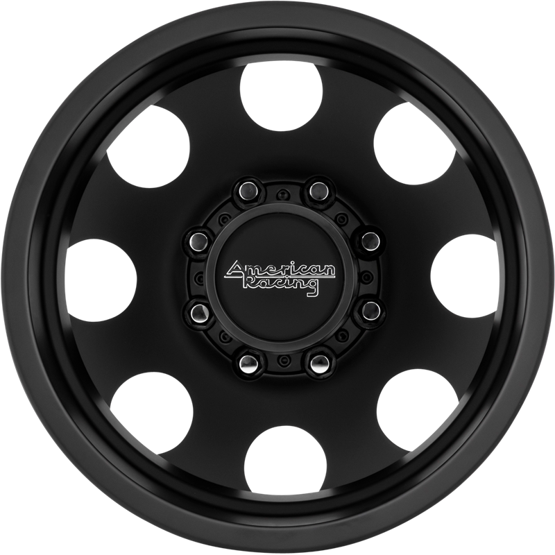 American Racing 17x6.5 AR204 Baja Dually Wheels - Satin Black Finish +111mm Offset | Perfect for Off-Road Trucks & Heavy-Duty Vehicles