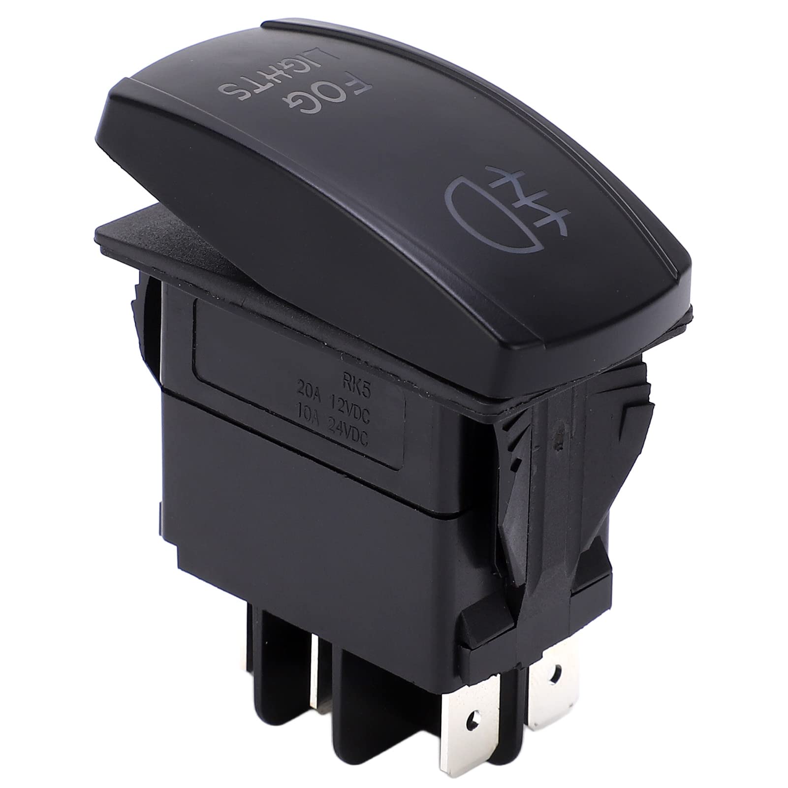 High-Quality Rocker Switch -40℃ to +85℃ Temperature Range, ABS Material, 10,000 Electrical Life Cycle - Waterproof LED Switch for Boats, Yachts & Automotive Use - Perfect for Marine, RV & Off-Road Vehicle Electrical Systems