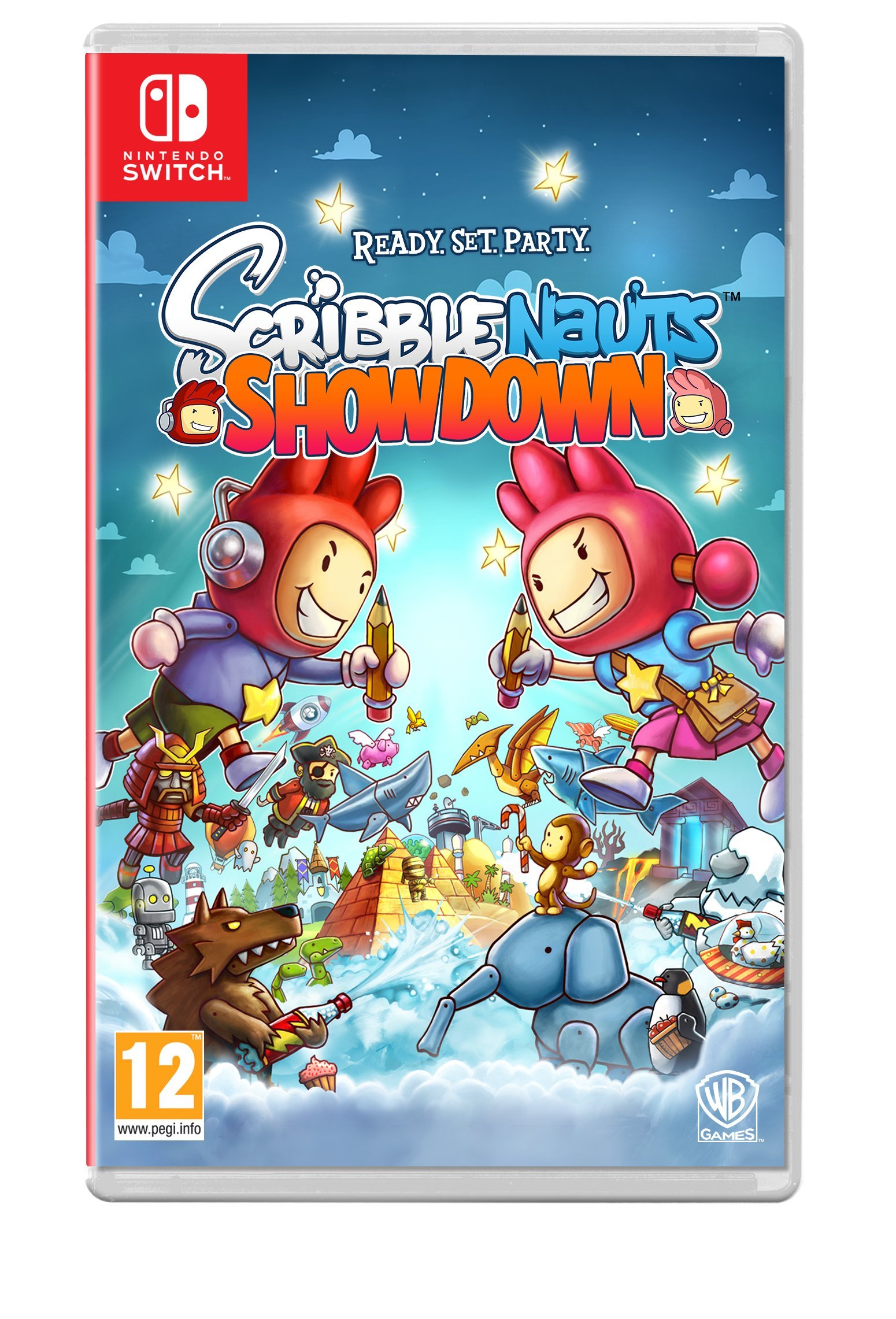 Scribblenauts Showdown - Fun Puzzle Game for Nintendo Switch - Creative Wordplay & Family-Friendly Multiplayer Adventure - Perfect for Parties & Game Nights